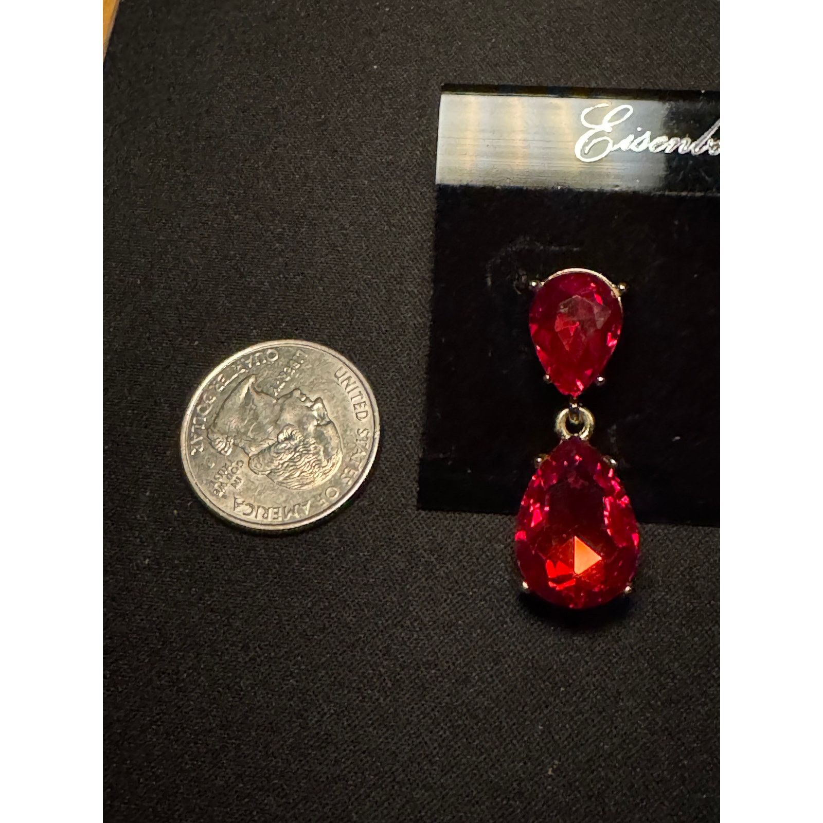 Other Vintage Eisenberg Ice Statement Pierced Earrings Size ONE SIZE - 4 Thumbnail