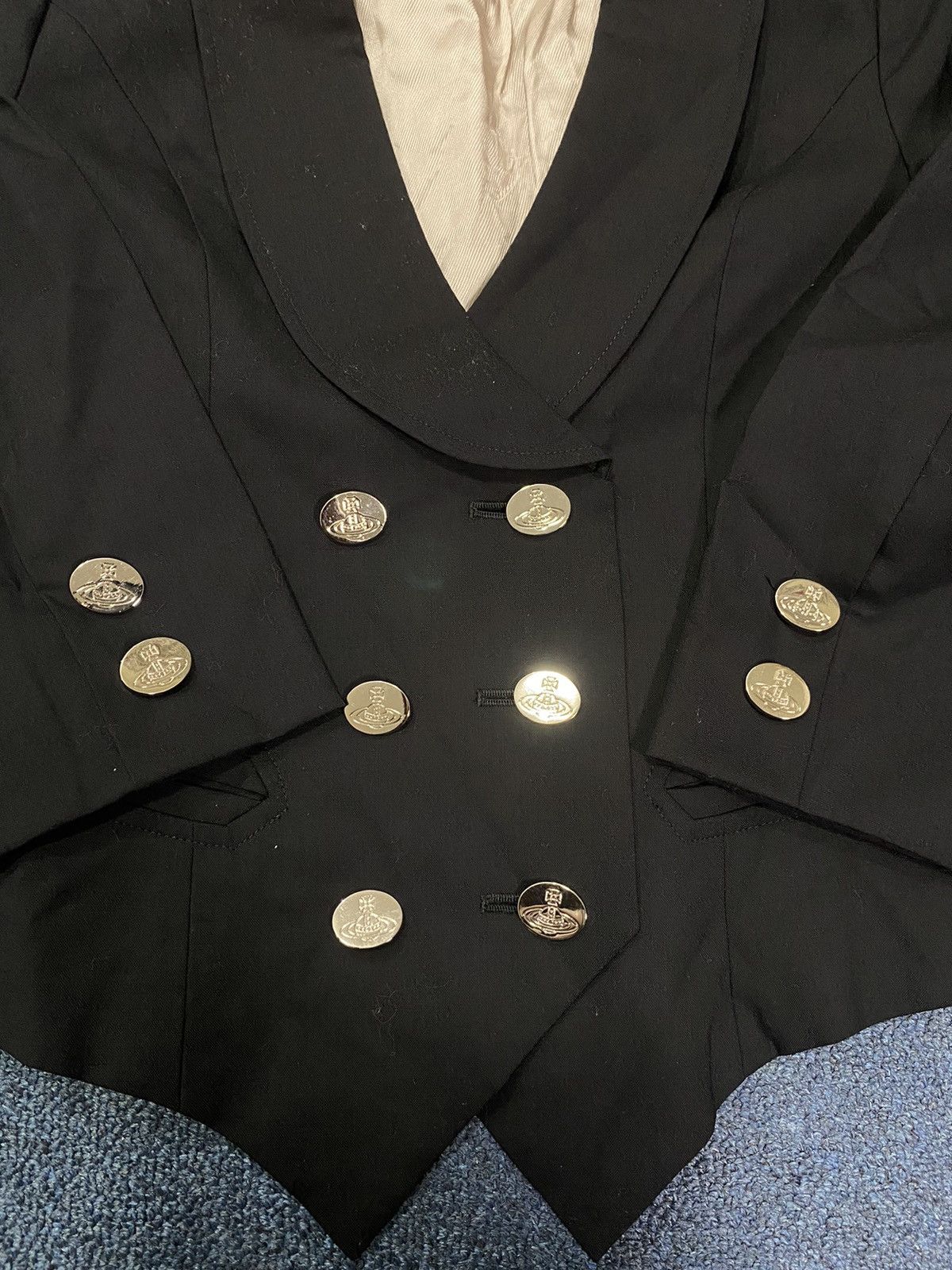 Vivienne Westwood Vivienne Westwood Double Breasted Silver Buttons Blazer Size XXS / US 00 / IT 34 - 3 Thumbnail