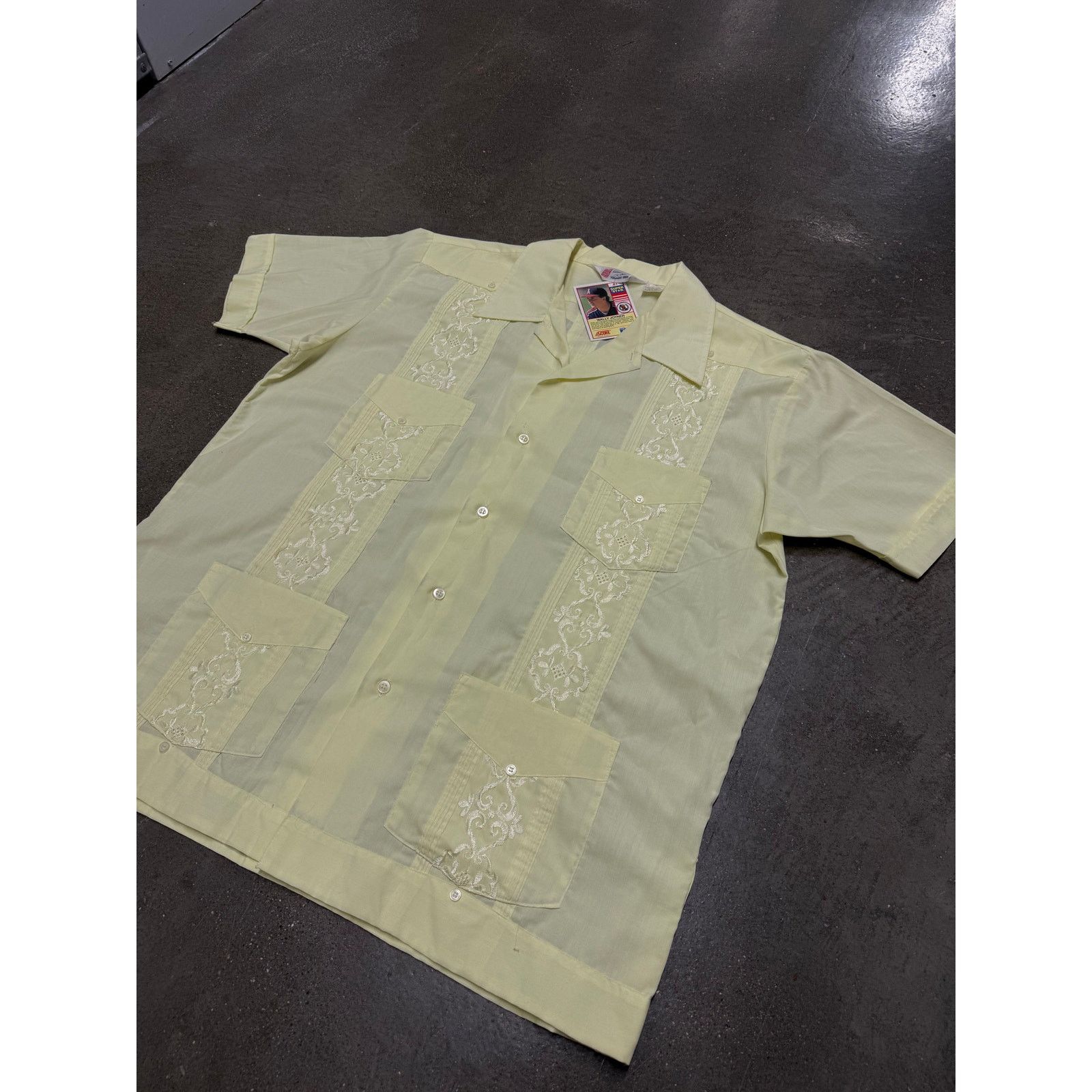 Vintage Embroidered Silk Linen Soprano's Style Button Up - Size US XL / EU 56 / 4 - 4 Thumbnail