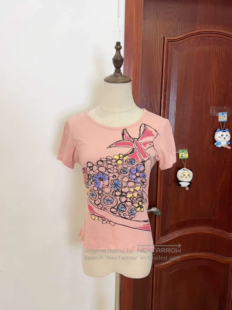 Vivienne Westwood Vivienne Westwood Vintage Pink Floral T-Shirt Size S / US 4 / IT 40 - 1 Thumbnail