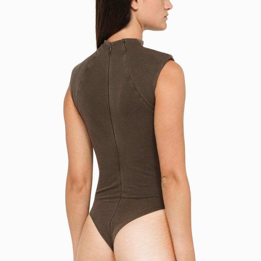 Entire Studios o1d2blof0824 Jersey Bodysuit in Brown Size XS / US 0-2 / IT 36-38 - 3 Thumbnail
