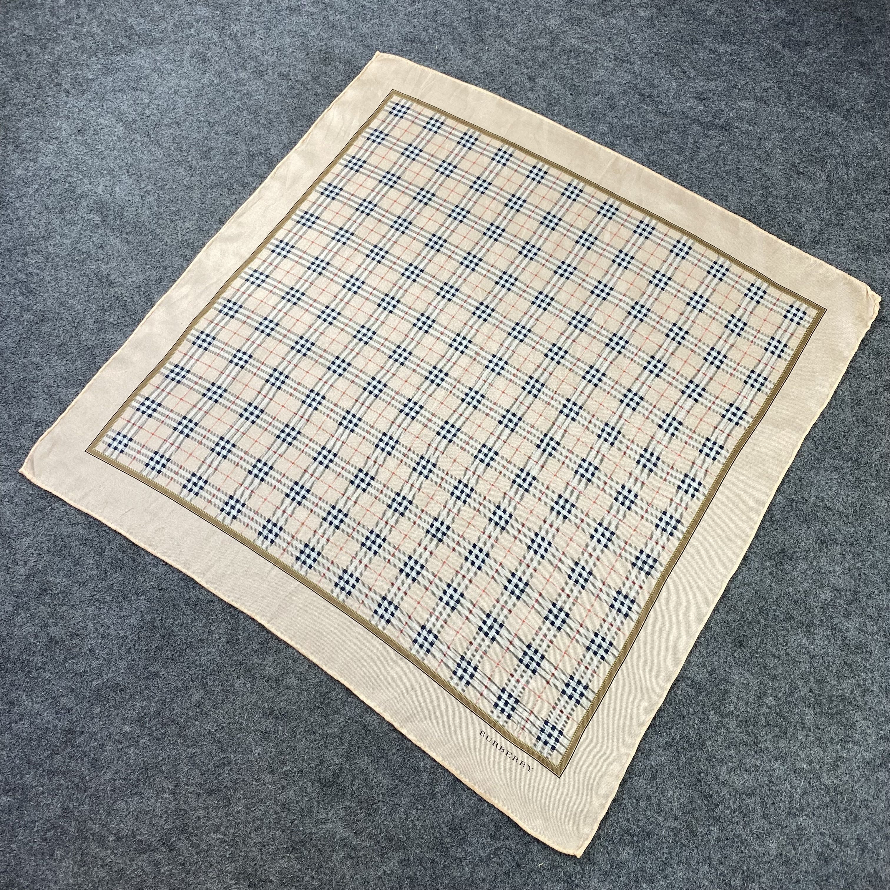 Burberry × Vintage Burberry Handkerchief / Bandana / Neckerchief-B999 Size ONE SIZE - 4 Thumbnail