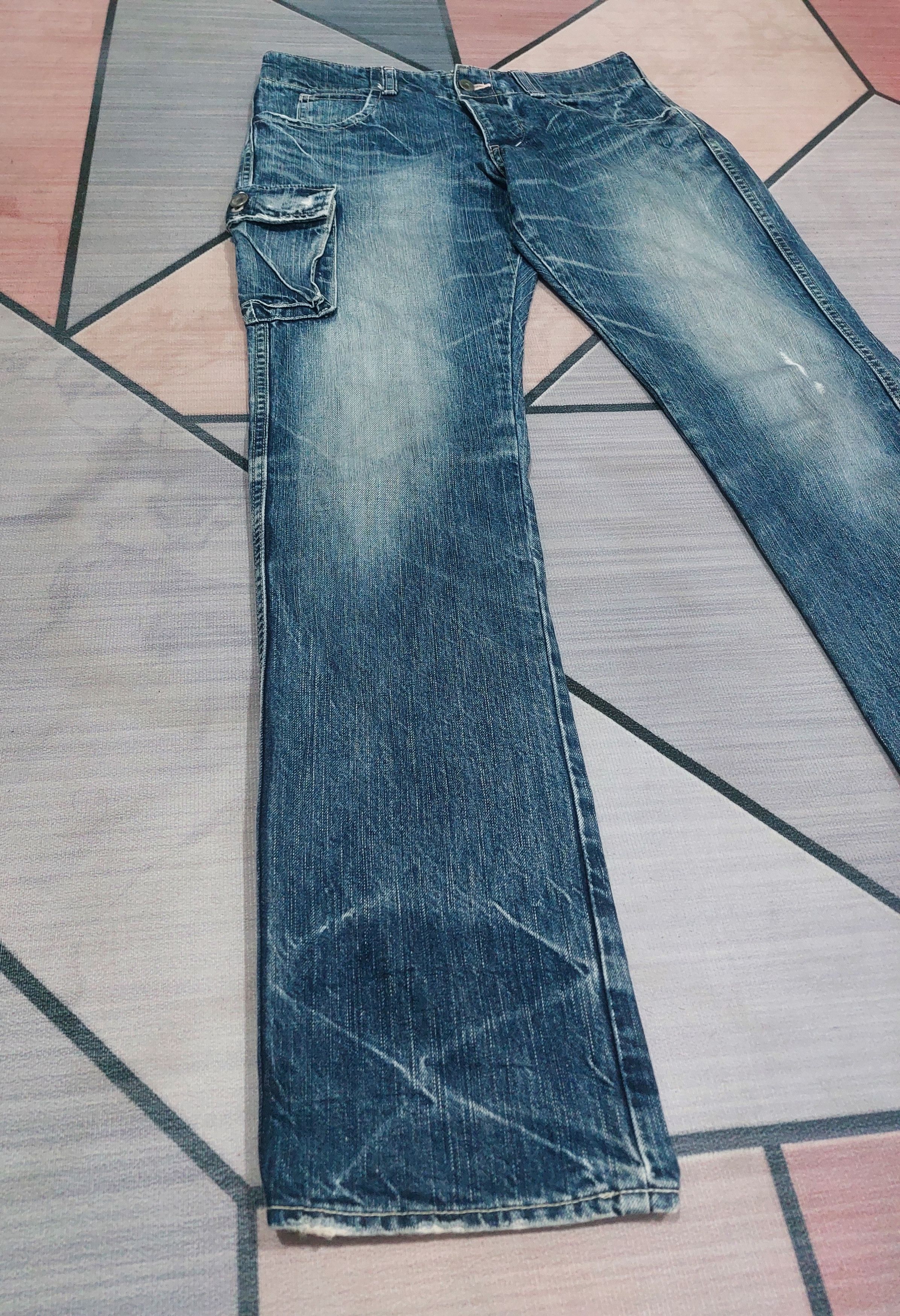 Johnbull Vintage 90's Johnbull Kojima Japan Cargo Multi Pocket Denim Size US 31 - 4 Thumbnail