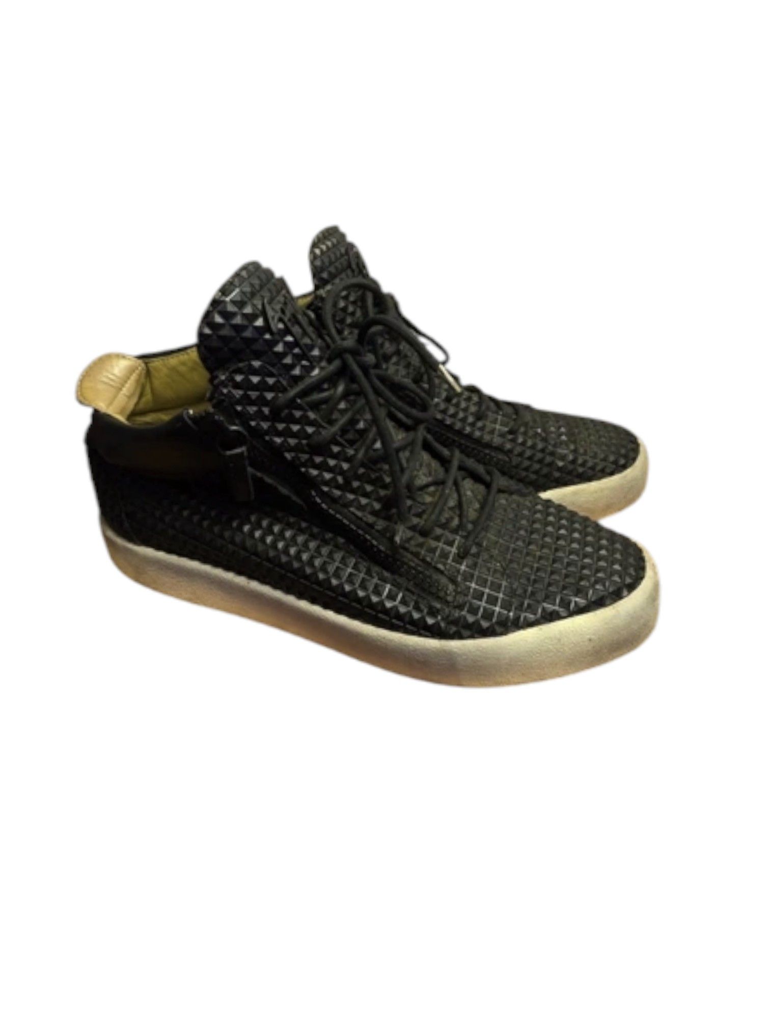 Giuseppe Zanotti Giuseppe Zanotti Pyramid Stud Mid-Top Sneaker, c. 2014 Size US 11 / EU 44 - 2 Thumbnail