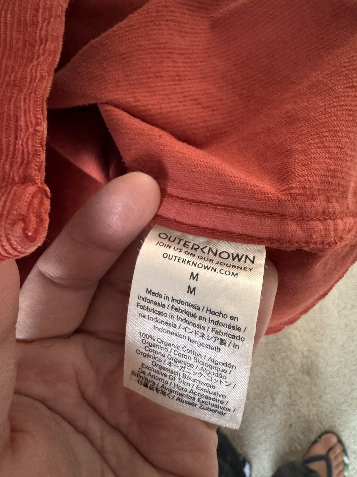 Outerknown Outerknown Townes Curduroy Shirt in Henna (M) Size US M / EU 48-50 / 2 - 4 Thumbnail