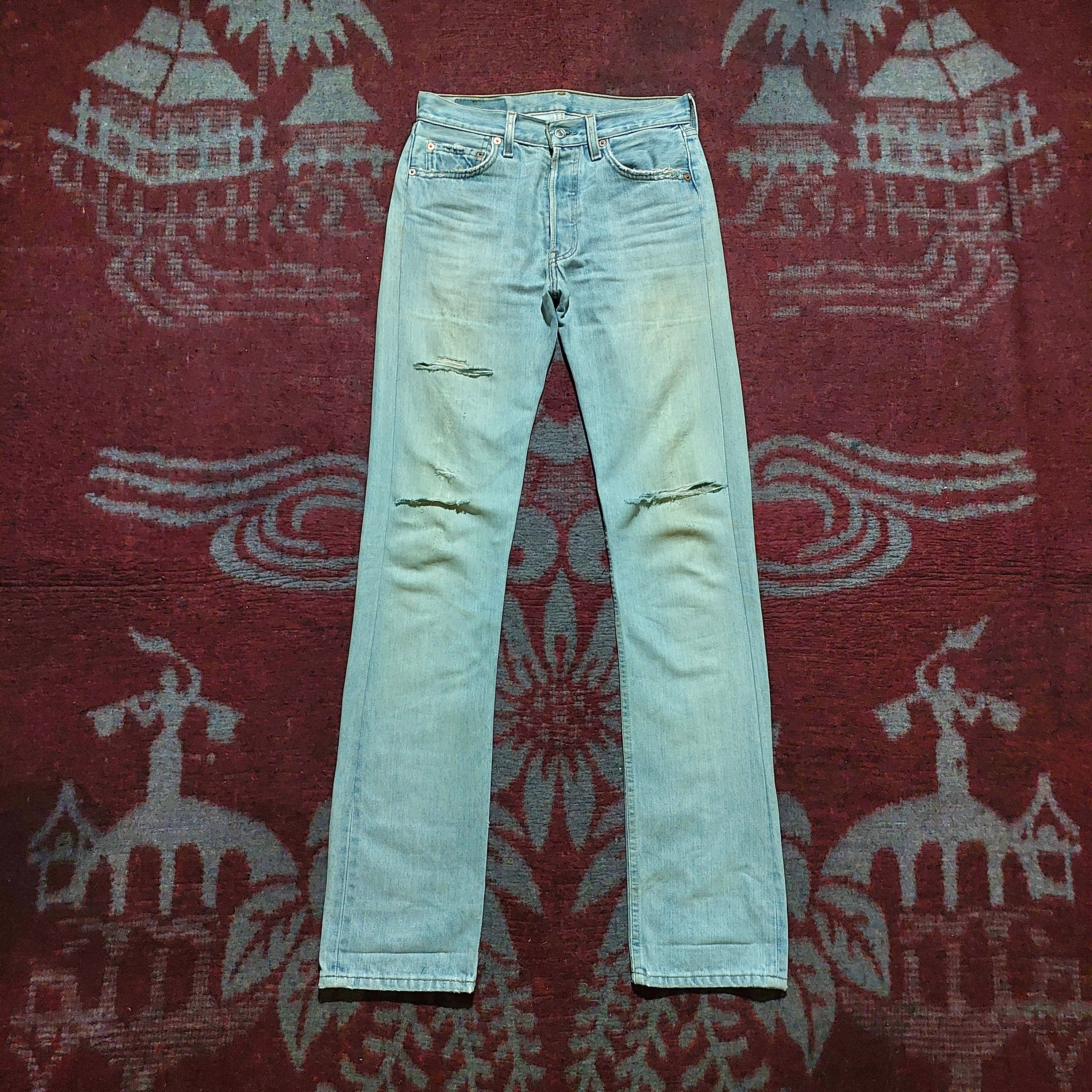 Levi's Vintage Levi's 501 USA Distressed denim Size US 27 - 1 Thumbnail