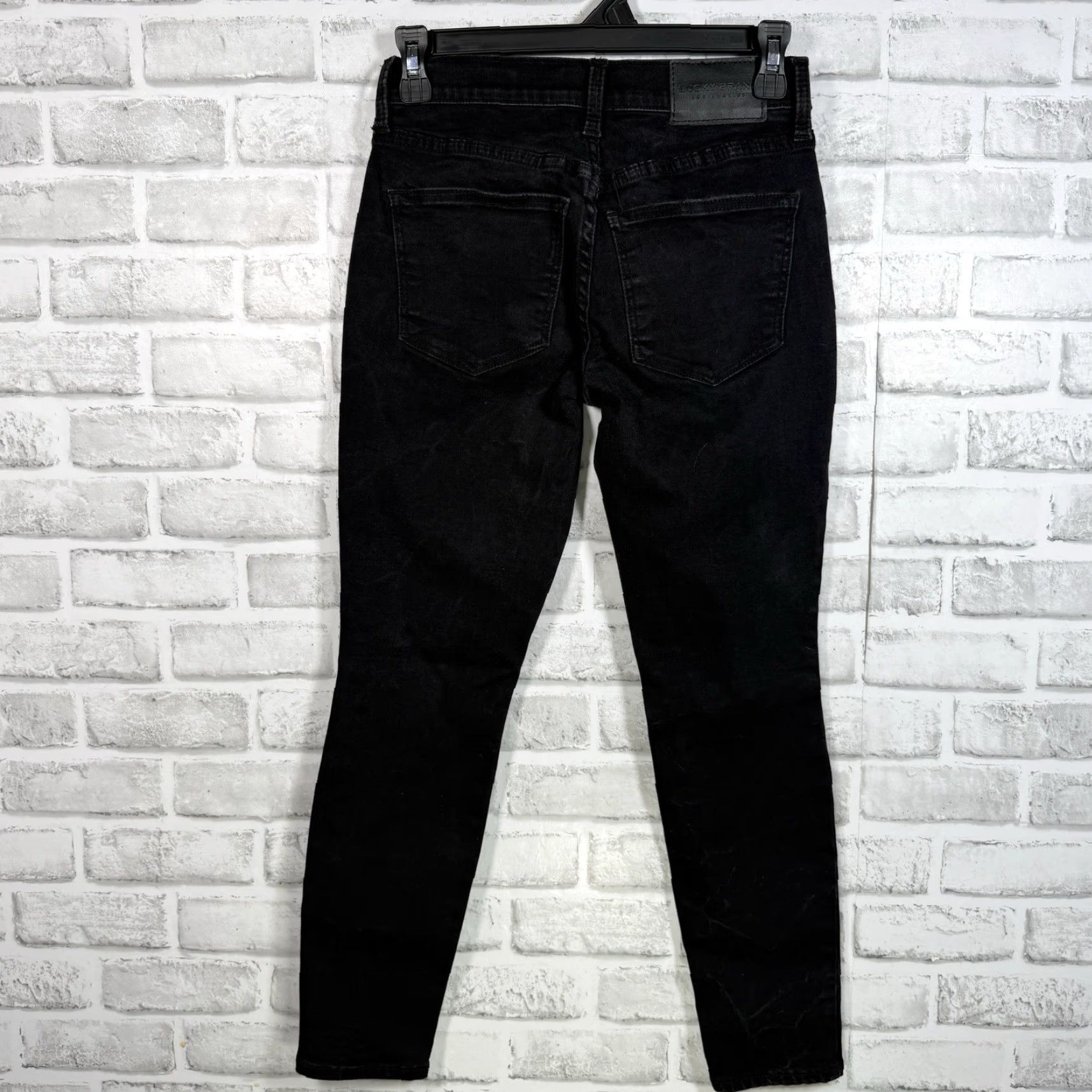 Lucky Brand Lucky Brand Black Mid Rise Skinny AVA ANKLE Jeans Womens Size 0x25 Size 25" / US 0 / IT 36 - 5 Thumbnail