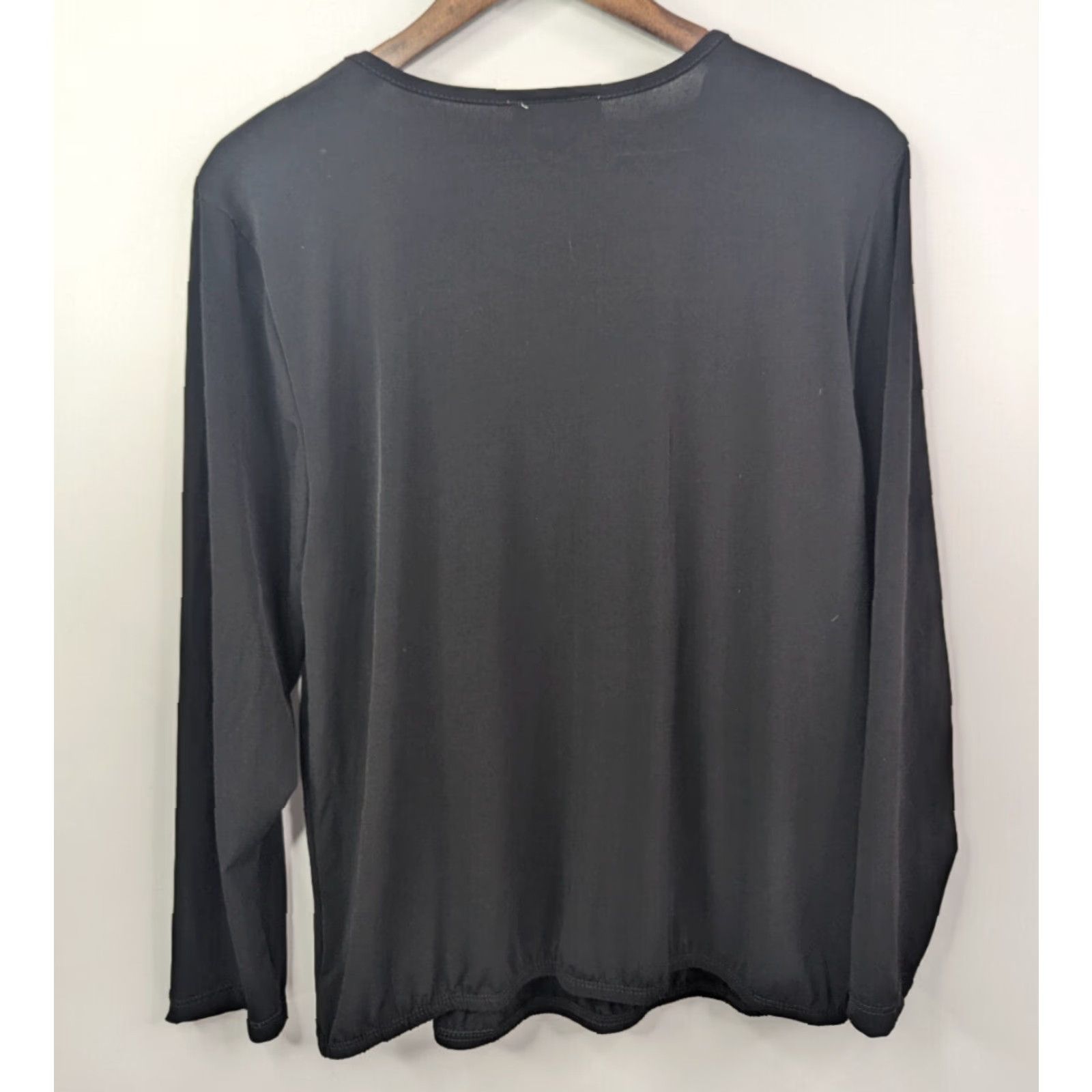 Vintage Anthony Richards Blouse Women’s LP Long Sleeve Black Metallic Ornamentation Petite Size PL Size L / US 10 / IT 46 - 3 Thumbnail
