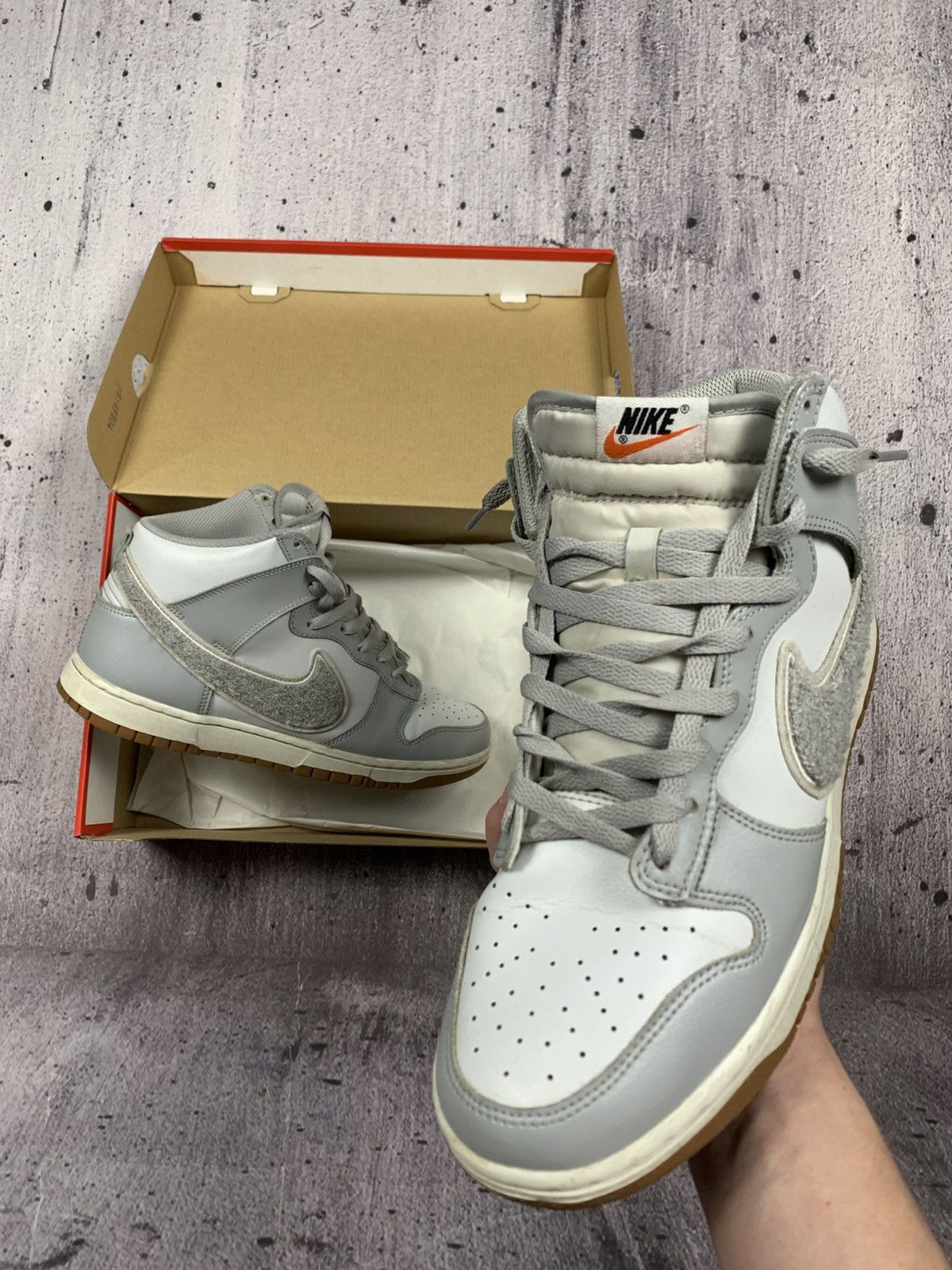 Nike × Vintage Nike Dunk Hi Retro University Vintage Streetwear Sk8 Style Size US 10.5 / EU 43-44 - 2 Thumbnail