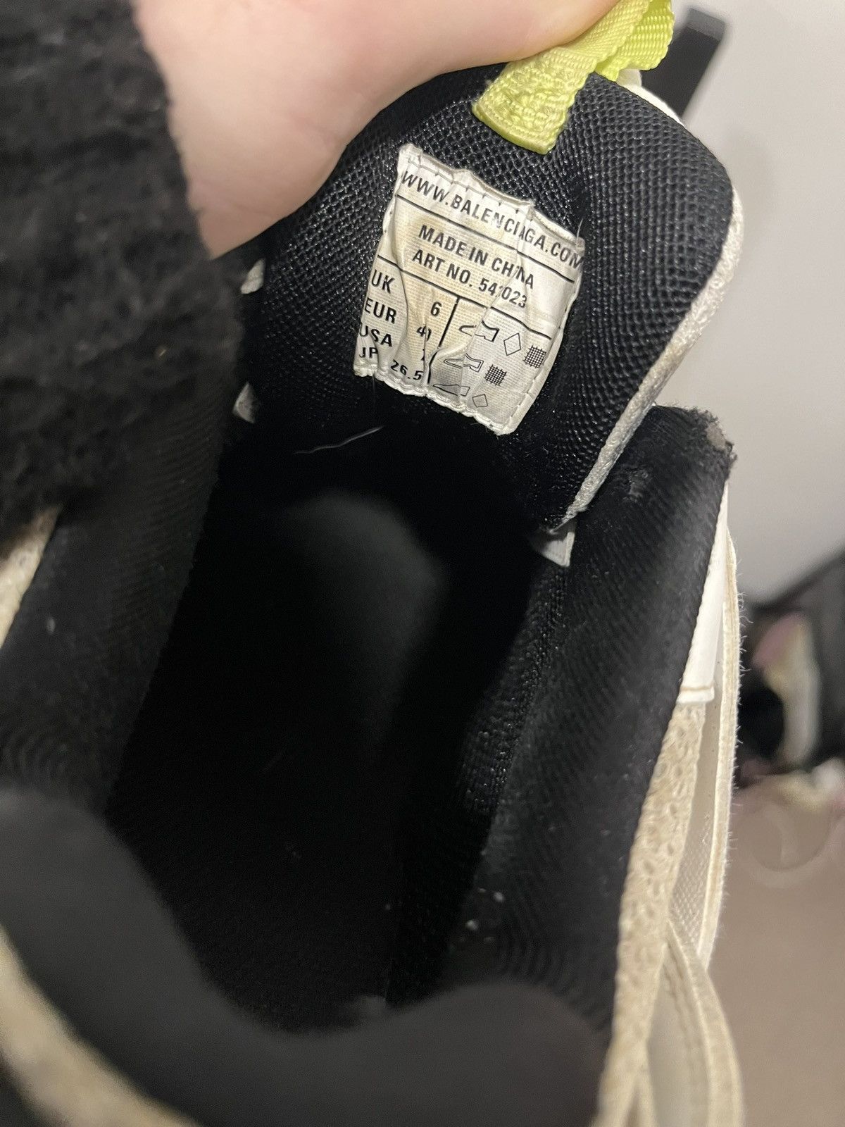Balenciaga Balenciaga track v1 neon yellow white Size US 8 / EU 41 - 10 Thumbnail