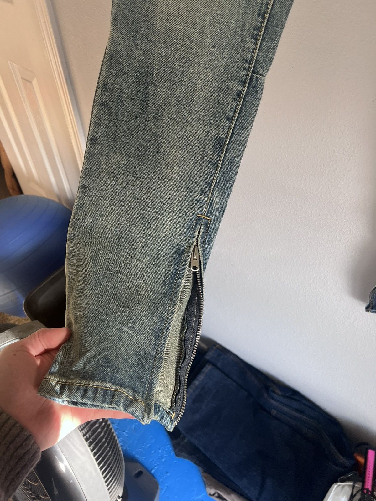MNML Stone wash zip denim Mnml m5 slim Size US 30 / EU 46 - 4 Thumbnail