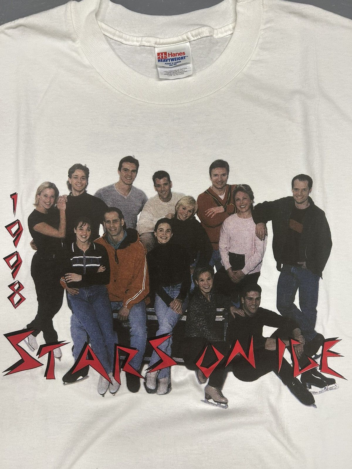 Band Tees Crazy Vintage Essential 1998 Starz On Ice Tour Tee Shirt Size US XL / EU 56 / 4 - 3 Thumbnail
