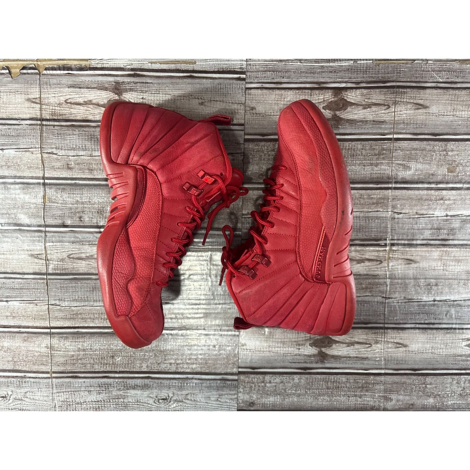Nike Nike Air Jordan 12 Retro Gym Red 2018 Triple Red Black XII 1 Size US 9 / EU 42 - 5 Thumbnail
