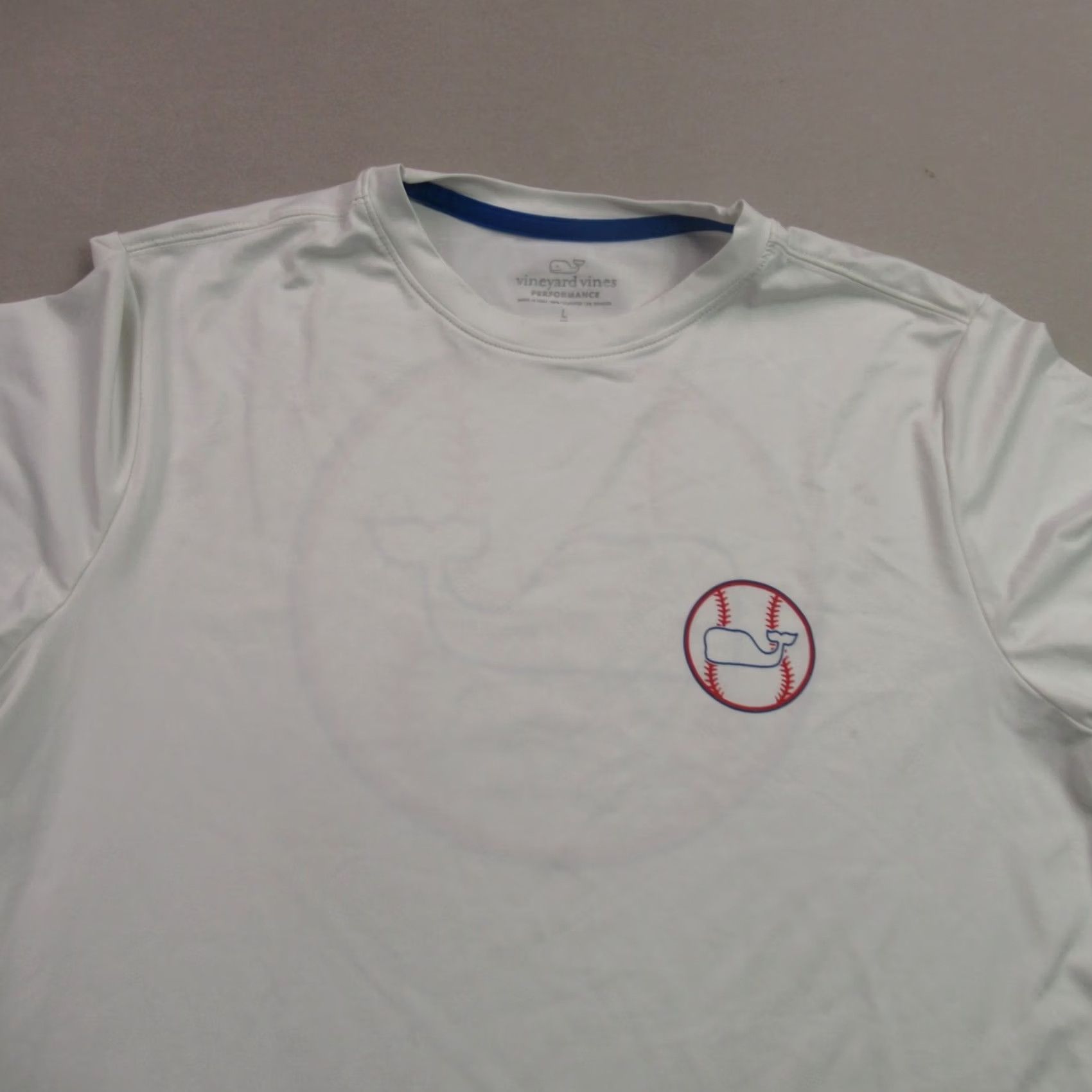 Vineyard Vines Vineyard Vines Shirt Mens Large Short Sleeve Crew Neck Performance White Size US L / EU 52-54 / 3 - 3 Thumbnail