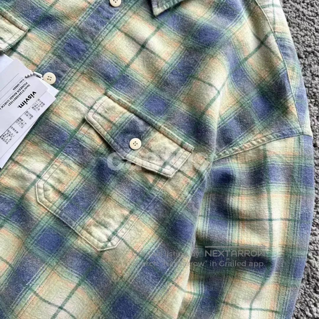 Visvim visvim PIONEER KHADI CHECK L/S. Size US L / EU 52-54 / 3 - 4 Thumbnail