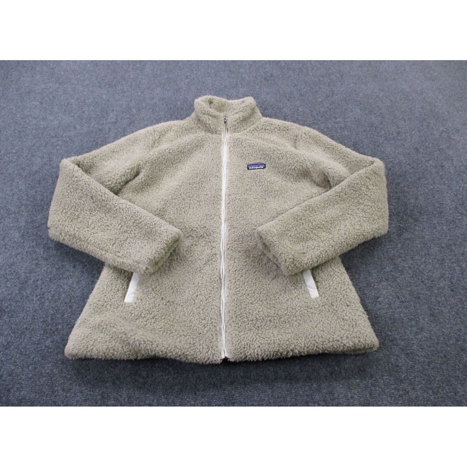 Patagonia Patagonia Jacket Womens XL Beige Windbreaker, Fleece, Full Zip, Pockets, Lightweight, Outdoor, 25211 Womens XL Beige Patagonia Jacket Size XL / US 12-14 / IT 48-50 - 2 Thumbnail
