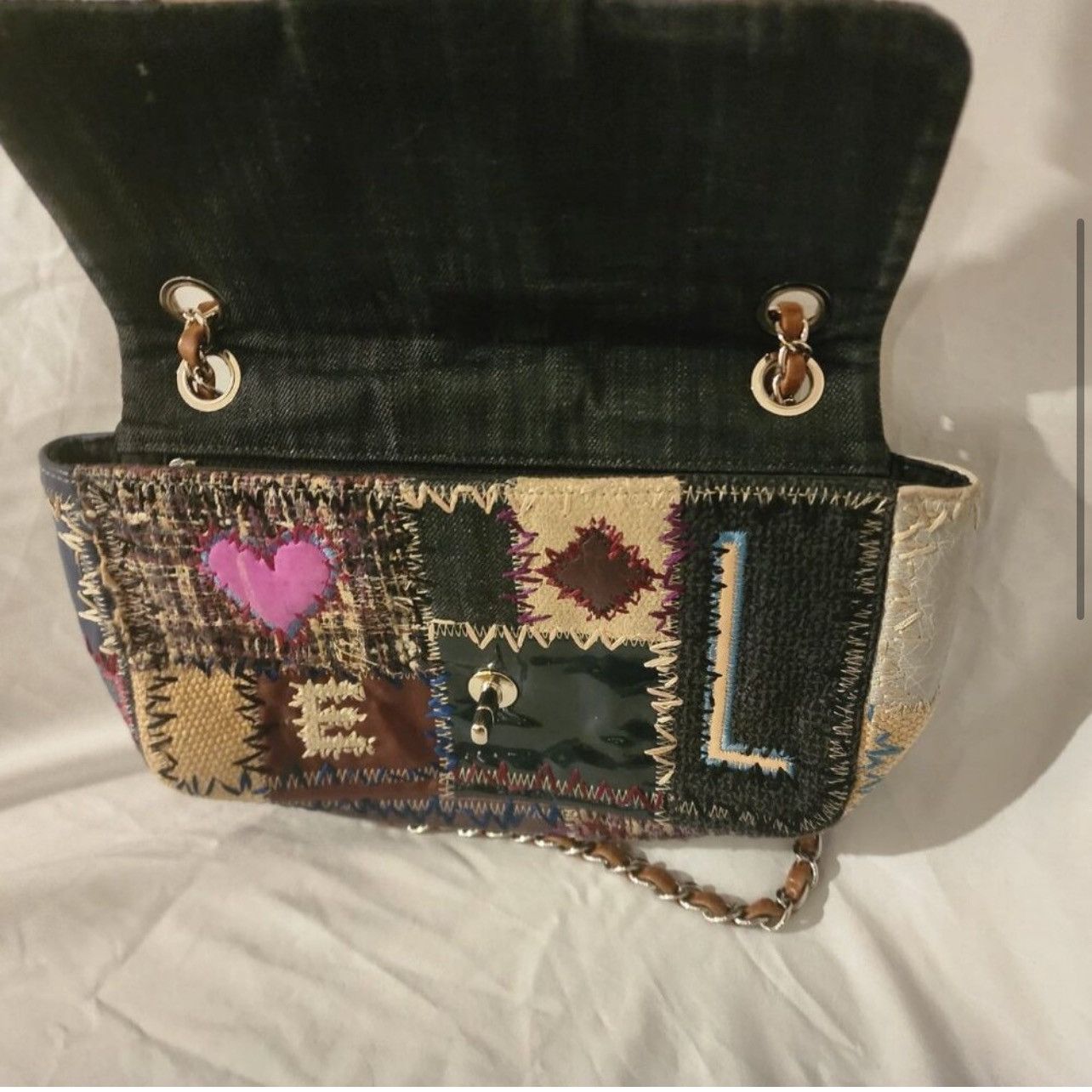 Chanel Chanel Rare Denim Patchwork Flap Bag Size ONE SIZE - 12 Thumbnail