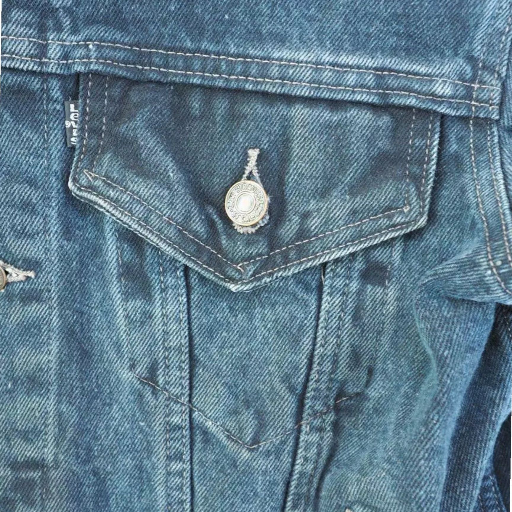 Levi's VINTAGE Levis Denim Trucker Jacket Sunshine Print The Sun Size M Jacket Womens Blue Denim Trucker Jacket Sunshine Print The Sun Size M Size M / US 6-8 / IT 42-44 - 6 Thumbnail