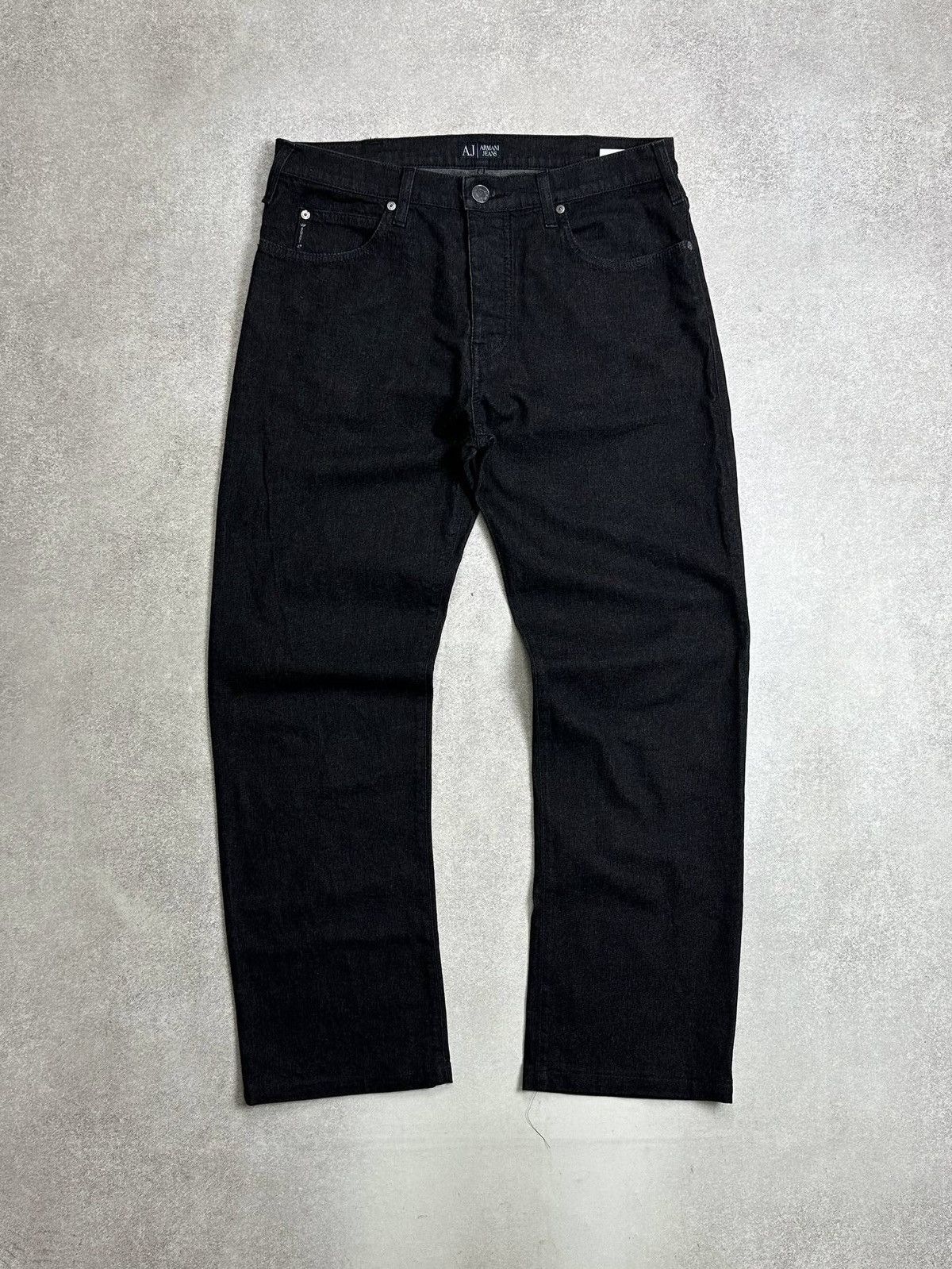 Armani Vintage Armani Metal Logo Baggy Jeans Y2K Rare 34 Size US 34 / EU 50 - 4 Thumbnail
