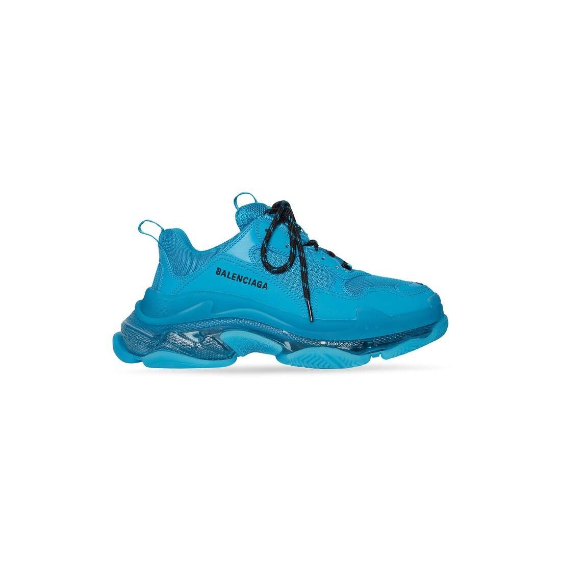 Balenciaga o1bcso1str1224 Triple S Clear Sole Sneakers in Blue Size US 12 / EU 45 - 1 Thumbnail