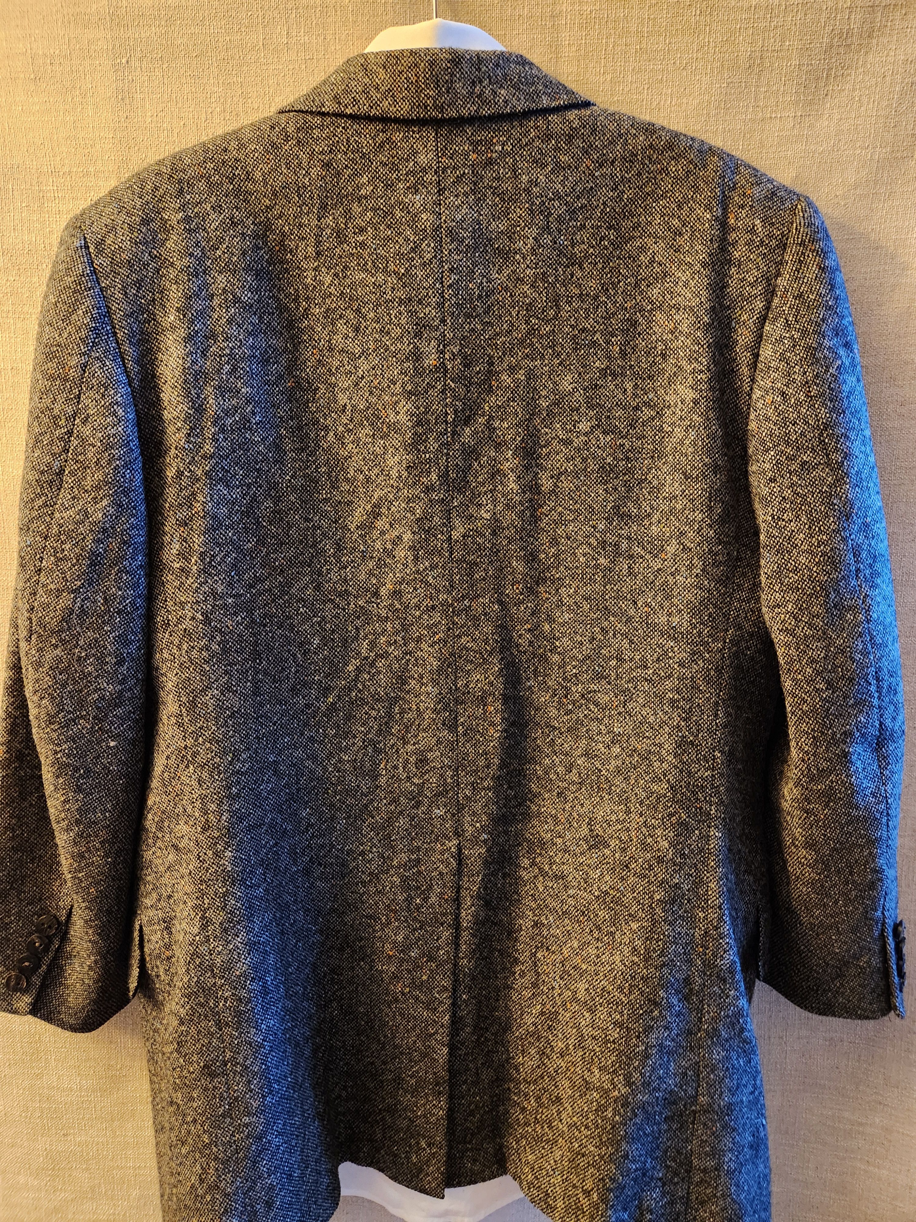 Oxxford Clothes Vintage 70's Clothes Classic Tweed Blazer Size 42S - 2 Thumbnail