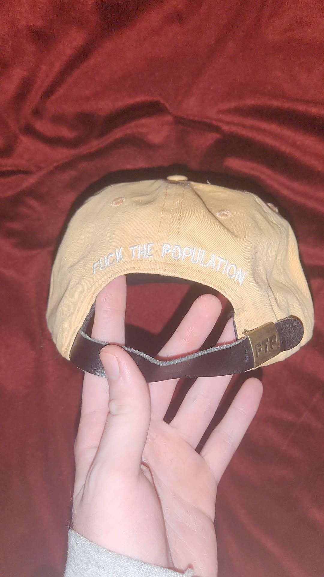 Fuck The Population FTP Peach/Pink Hat with Black/Green trim Size ONE SIZE - 1 Thumbnail