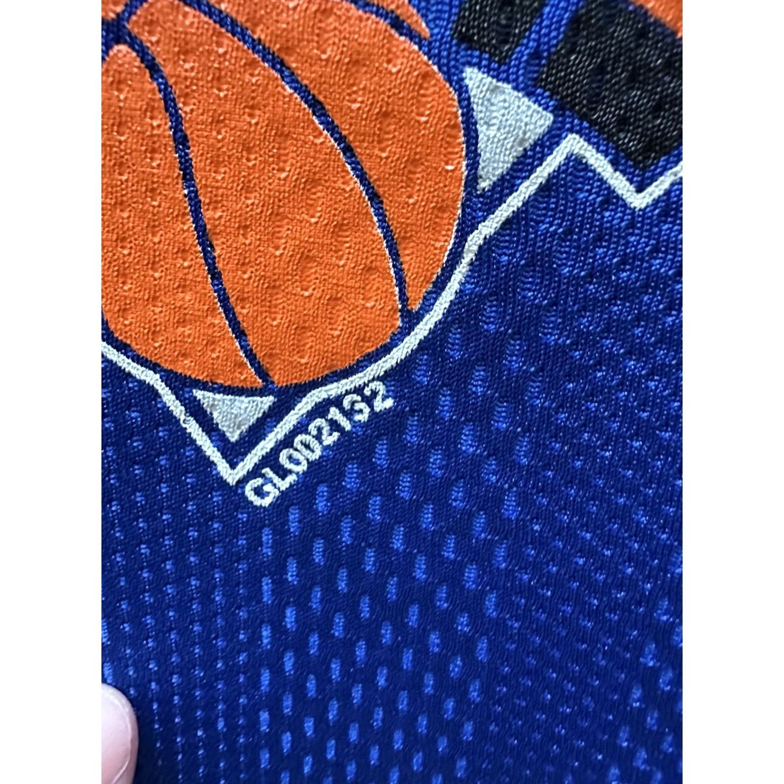 NBA VINTAGE Glasgow New York Knicks Shooting Shirt Basketball Warmup NBA 90s Blue M Mens Size US M / EU 48-50 / 2 - 4 Thumbnail