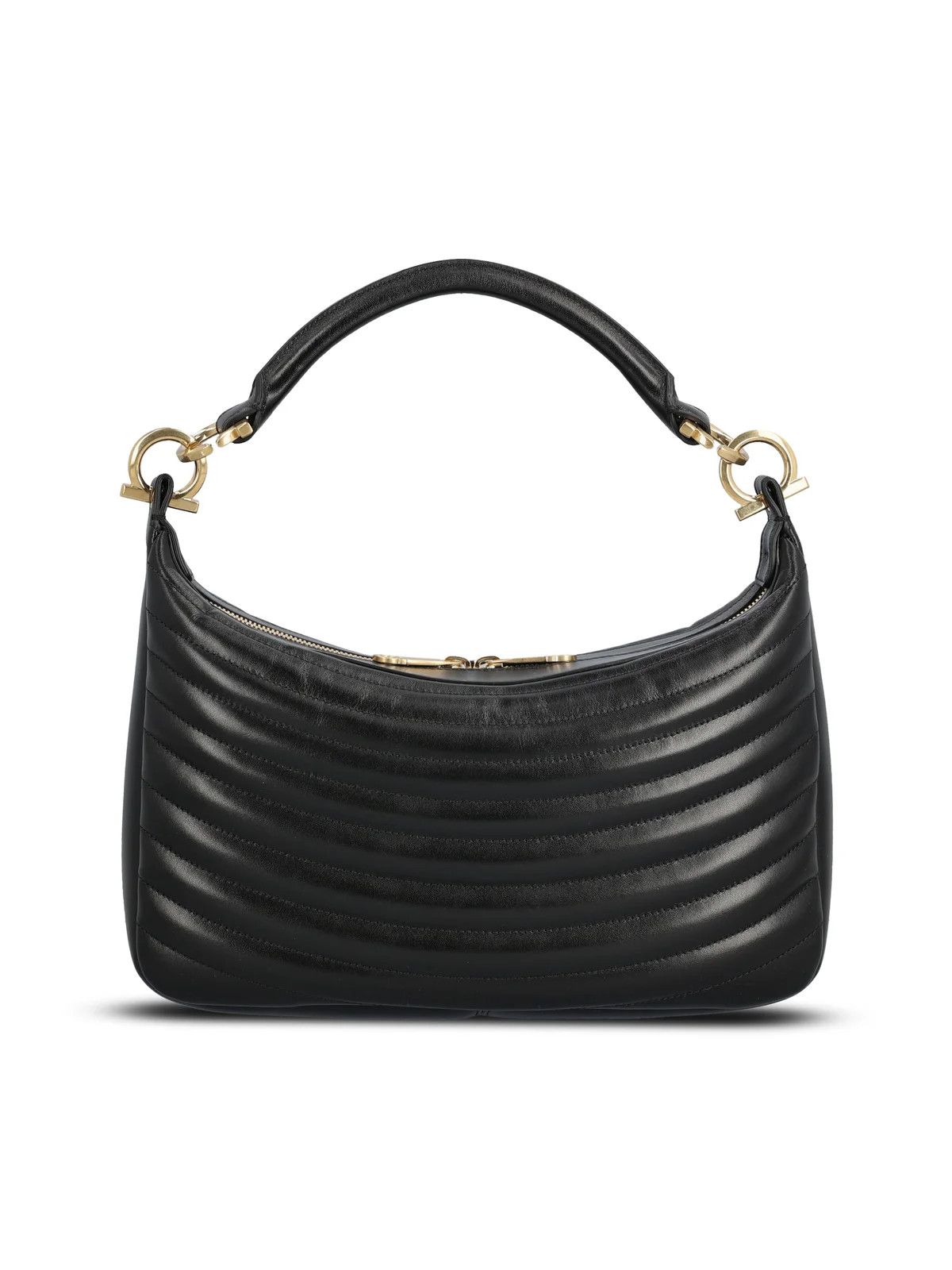 Salvatore Ferragamo o1s1rm0325 Size: OS / Leather Shoulder Bag in Black Size ONE SIZE - 2 Thumbnail