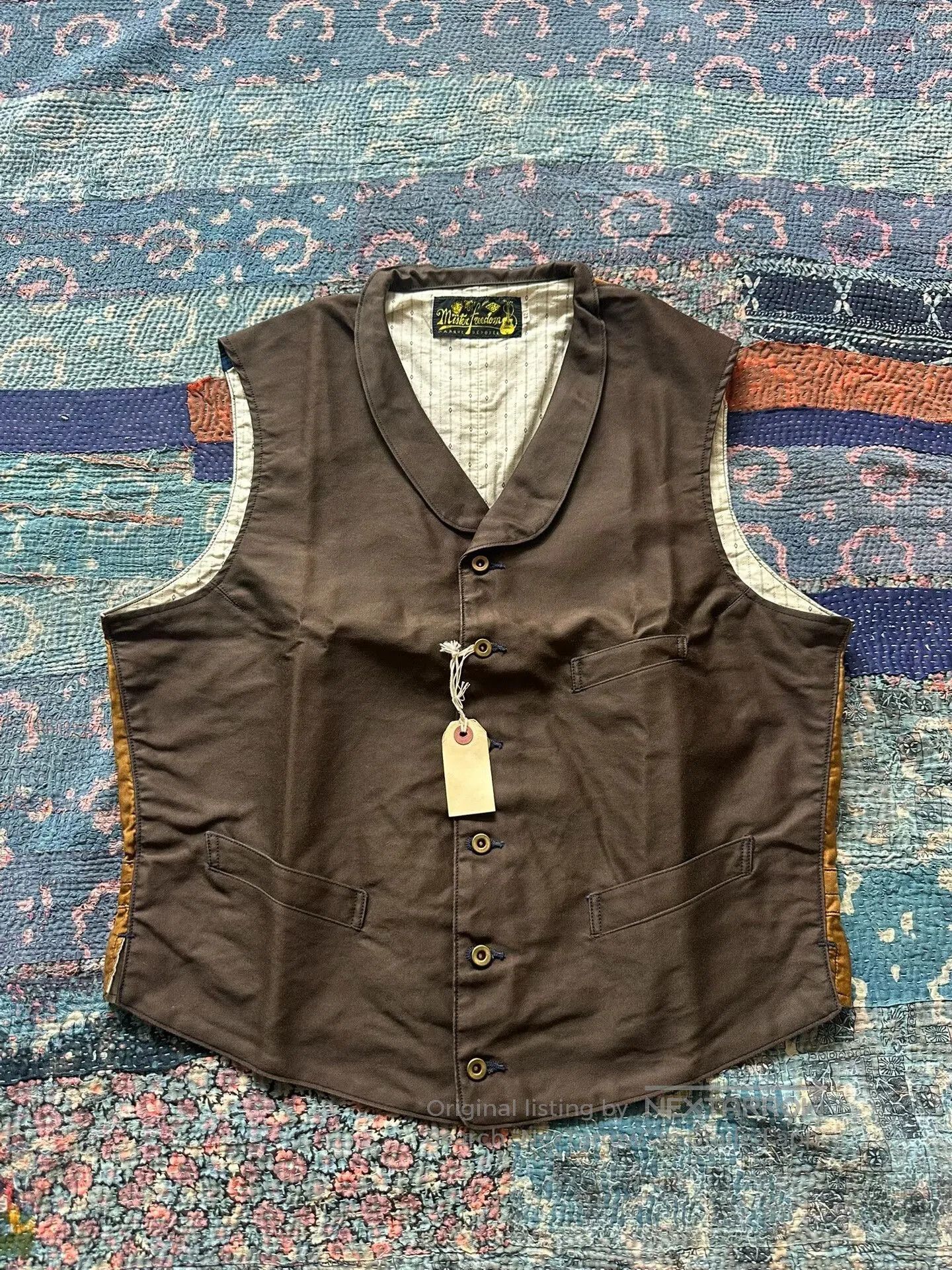Mister Freedom vintage 1920s style brown vest. Size US L / EU 52-54 / 3 - 1 Thumbnail