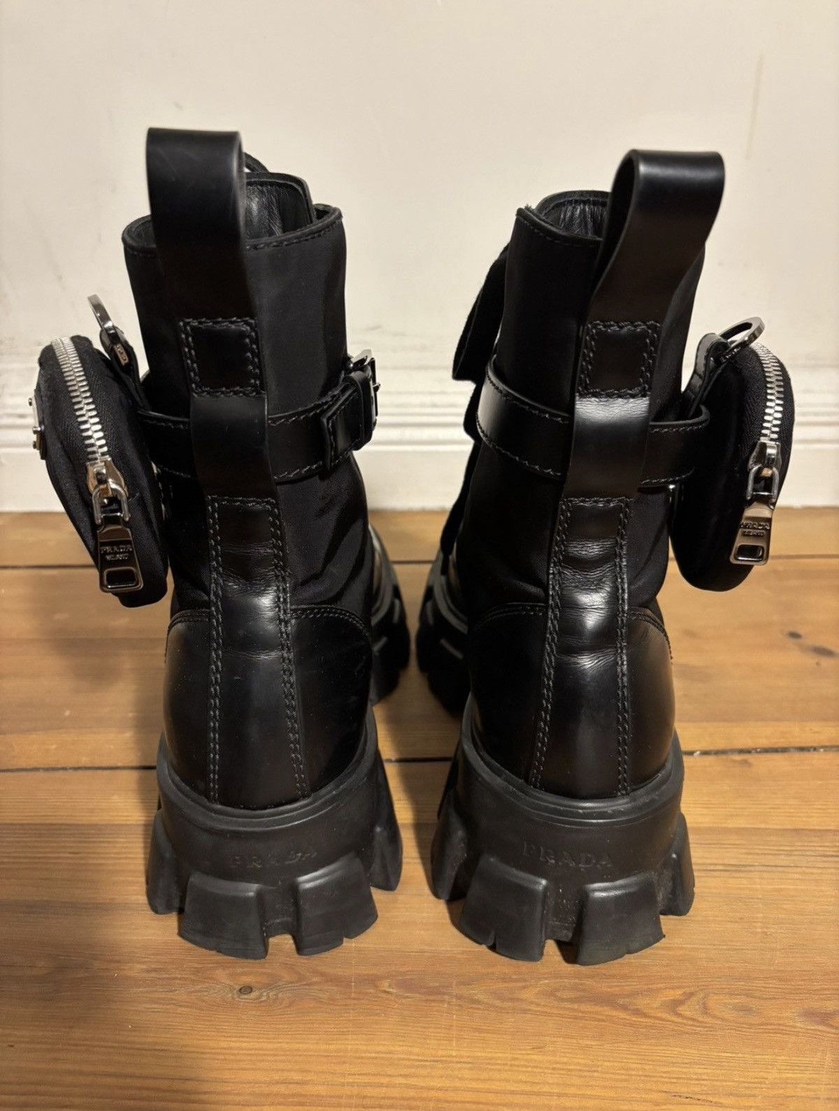 Prada Prada Monolith Combat Boots with Pouches Size 9 Size US 9 / EU 42 - 8 Thumbnail