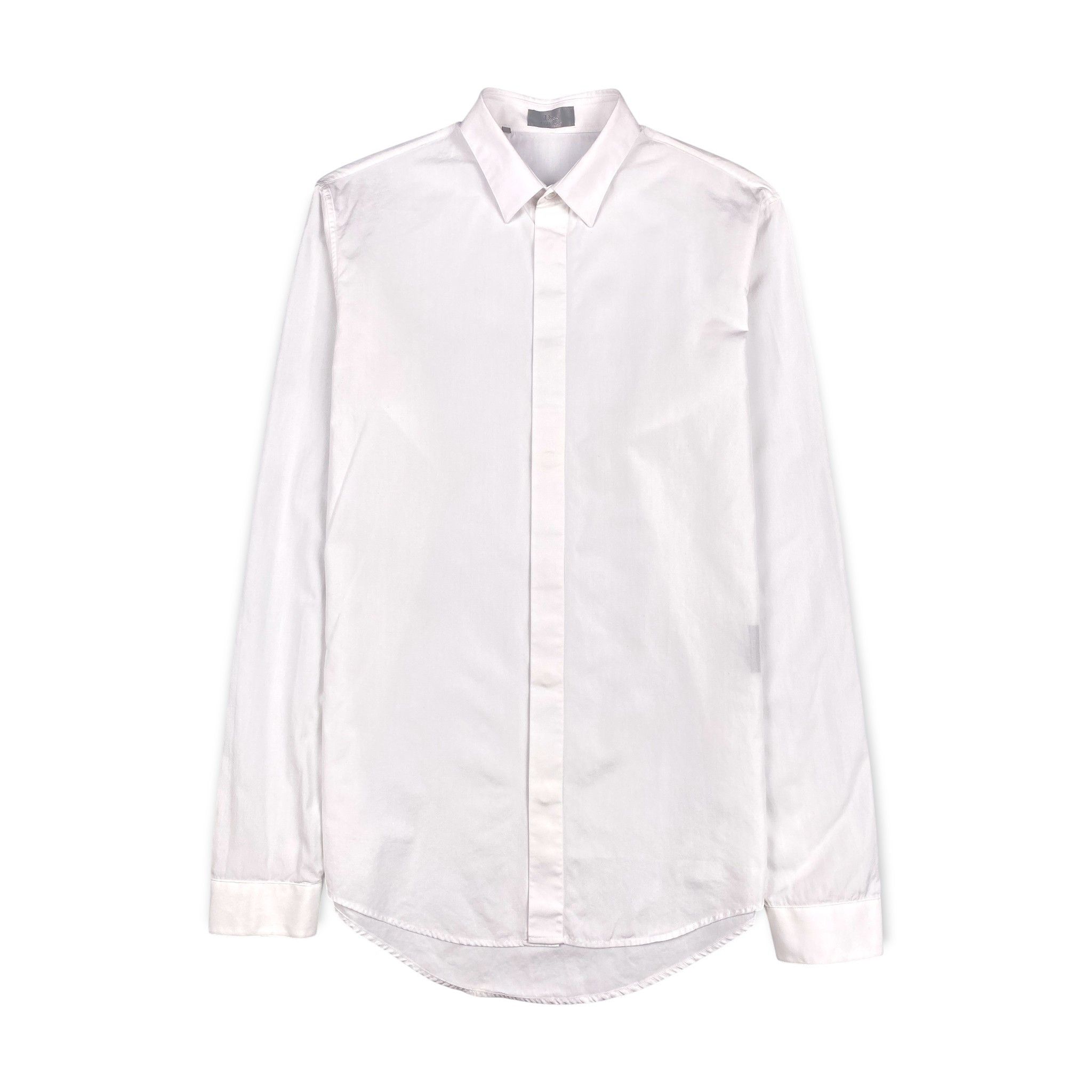 Dior Uniforme Plain Long Sleeve Shirt Size XS / US 0-2 / IT 36-38 - 1 Thumbnail