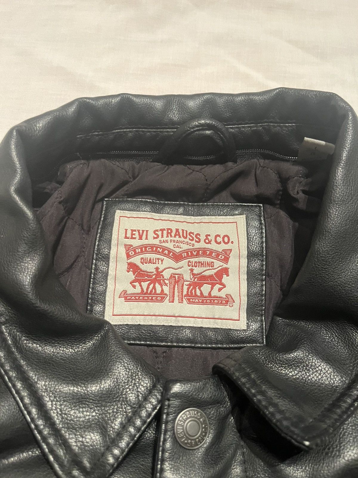 Levi's Faux leather levis jacket Size US L / EU 52-54 / 3 - 3 Thumbnail