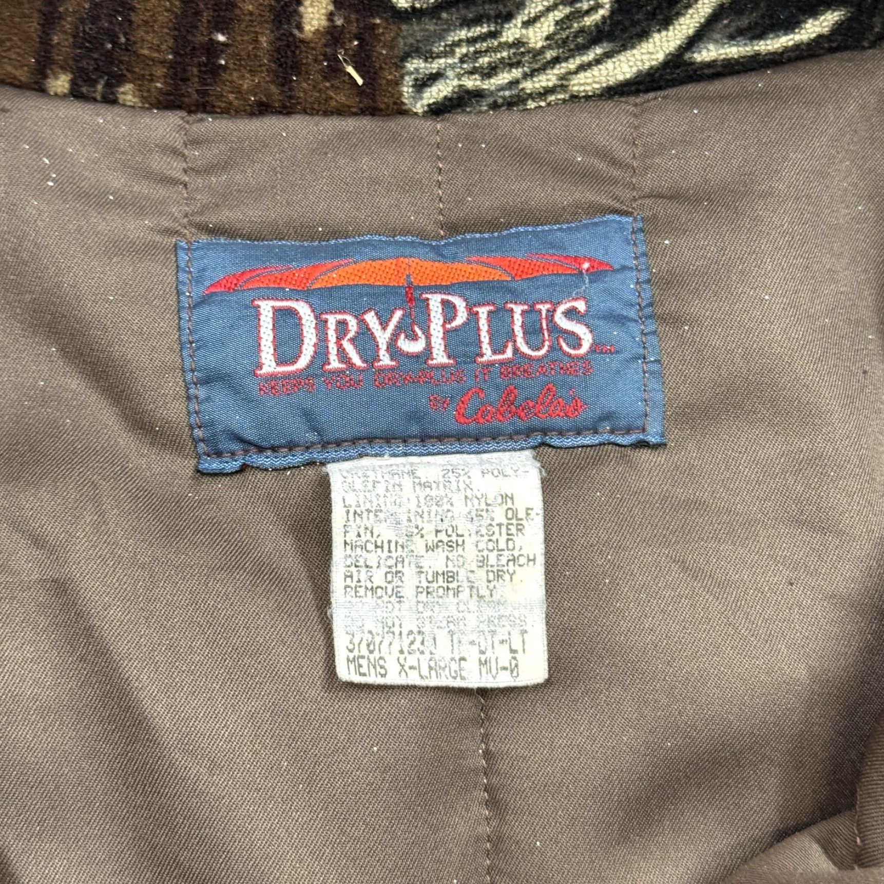 Vintage Cabela's Jacket Mens XL Camouflage Hooded Dry-Plus Hunting Game Pouch Parka Wool Brown Zip Regular"} Size US XL / EU 56 / 4 - 7 Thumbnail