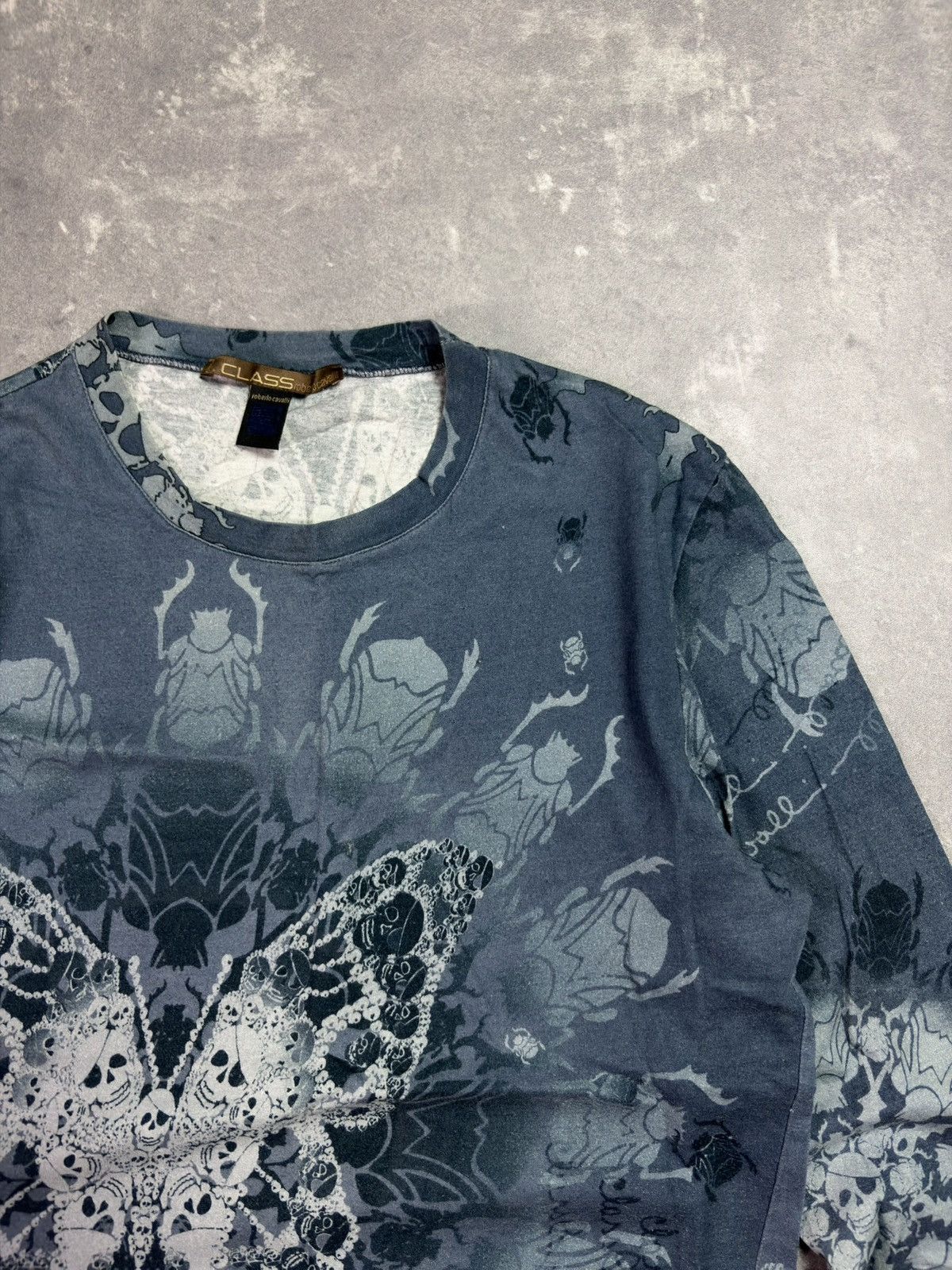 Roberto Cavalli 00s Class Roberto Cavalli Skulls Insects AOP Longsleeve S M Size US M / EU 48-50 / 2 - 5 Thumbnail