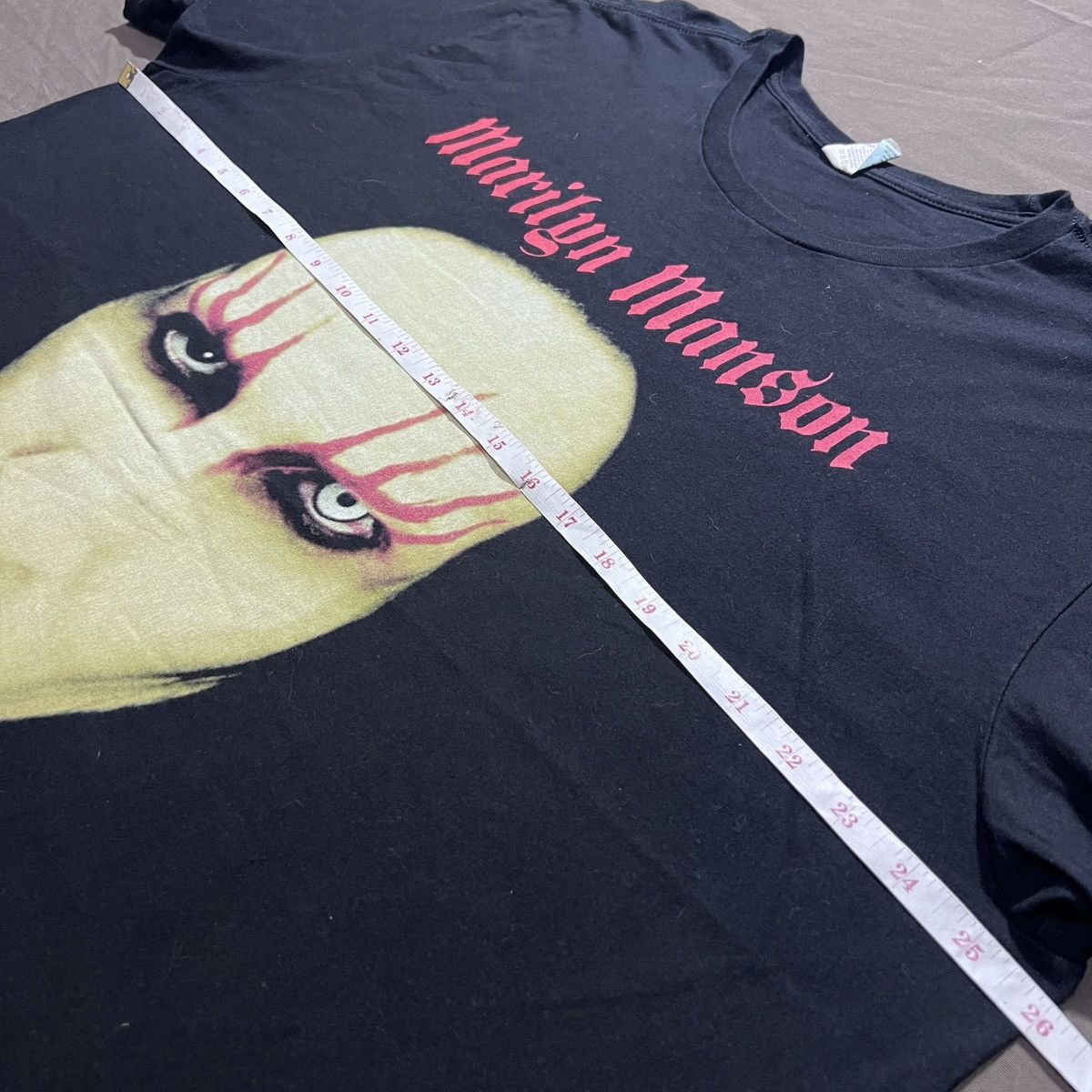 Band Tees Vintage Y2K Marilyn Manson Tee 2XL Industrial metal Big Face Size US XXL / EU 58 / 5 - 5 Thumbnail