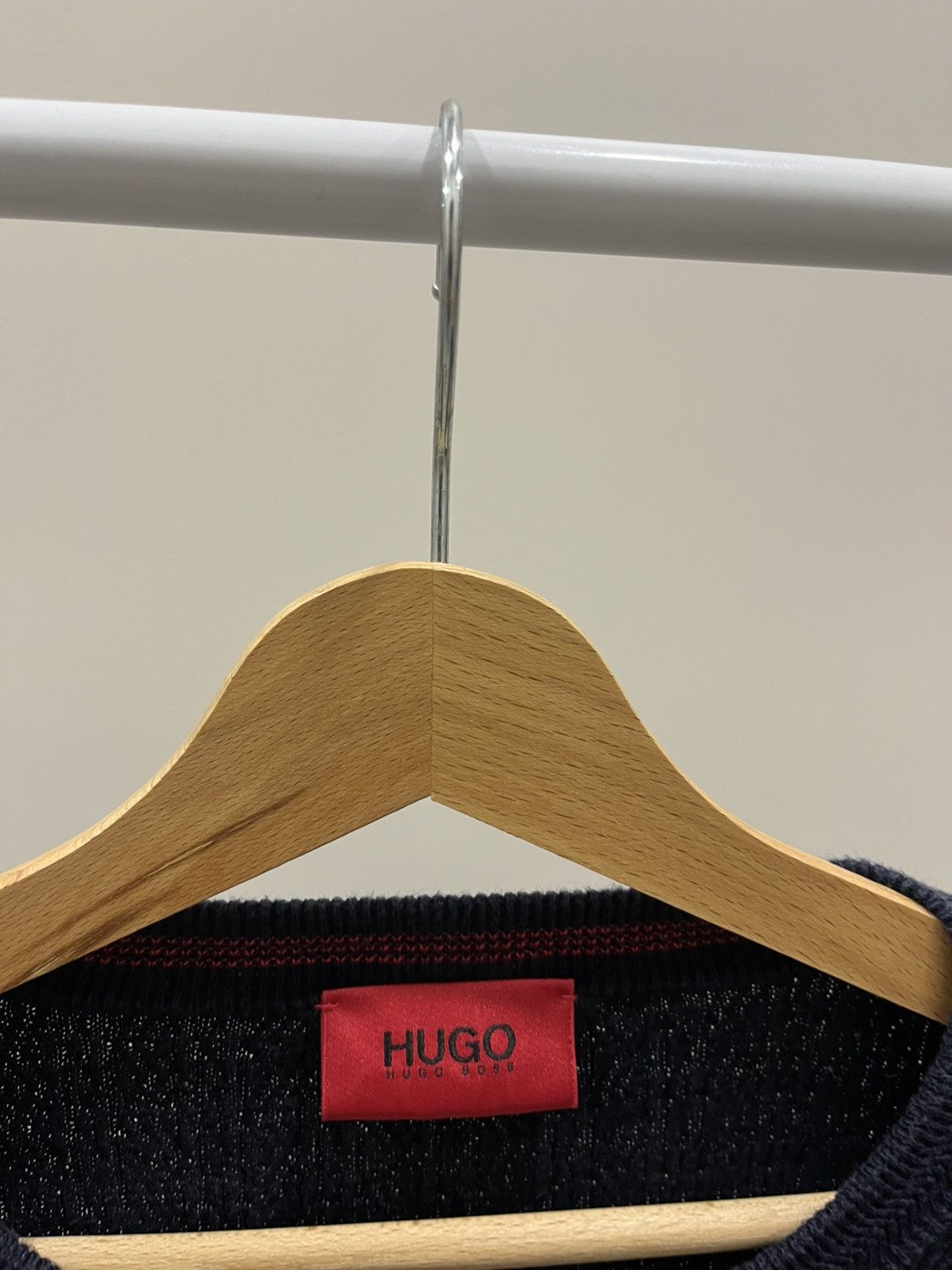 Hugo Vintage Hugo Boss Sweatshirt Sweater Y2K Black Italy Size US L / EU 52-54 / 3 - 4 Thumbnail