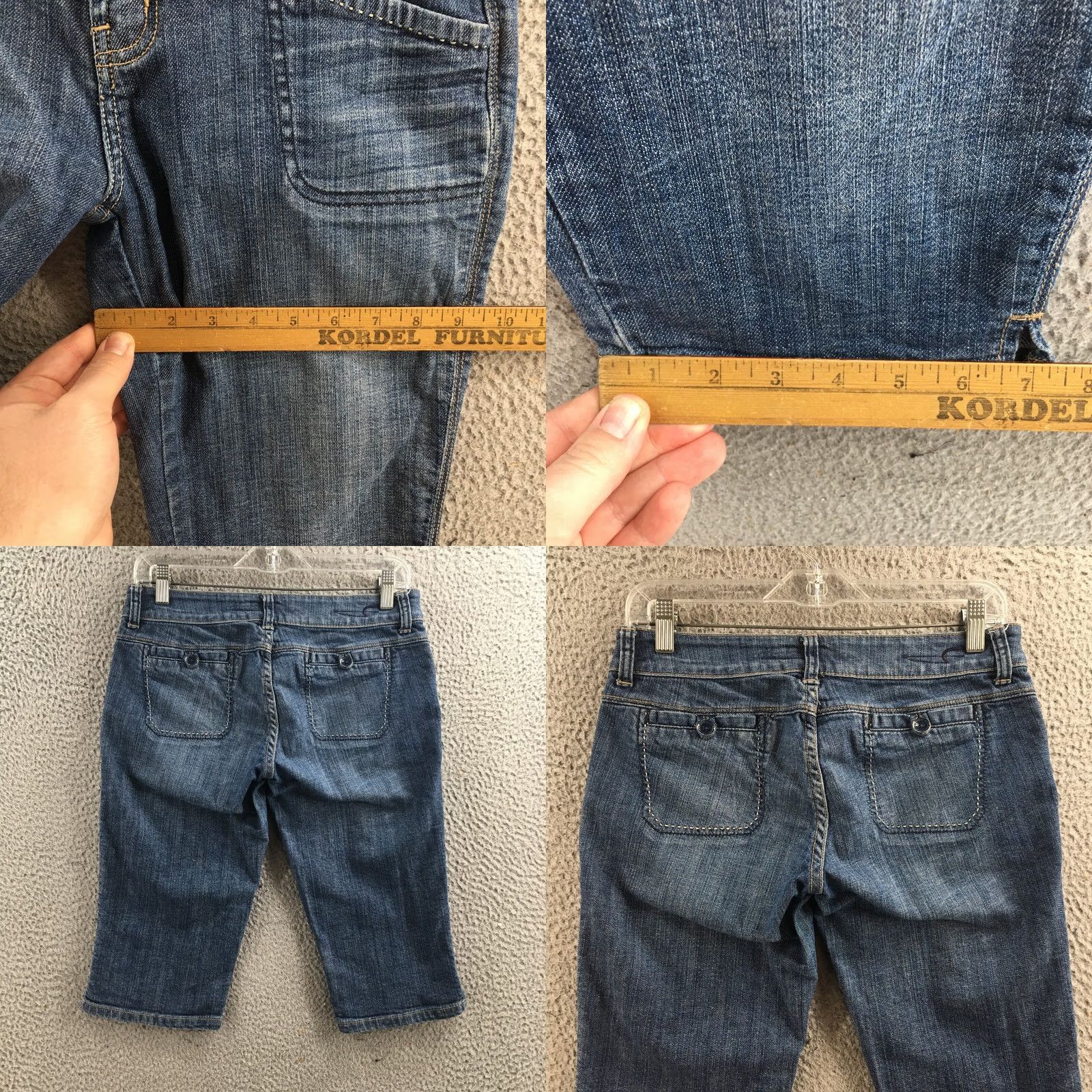 American Eagle Outfitters American Eagle Outfitters Skimmer Shorts Womens 4R Blue Denim Cotton Blend Size 27" / US 4 / IT 40 - 8 Thumbnail