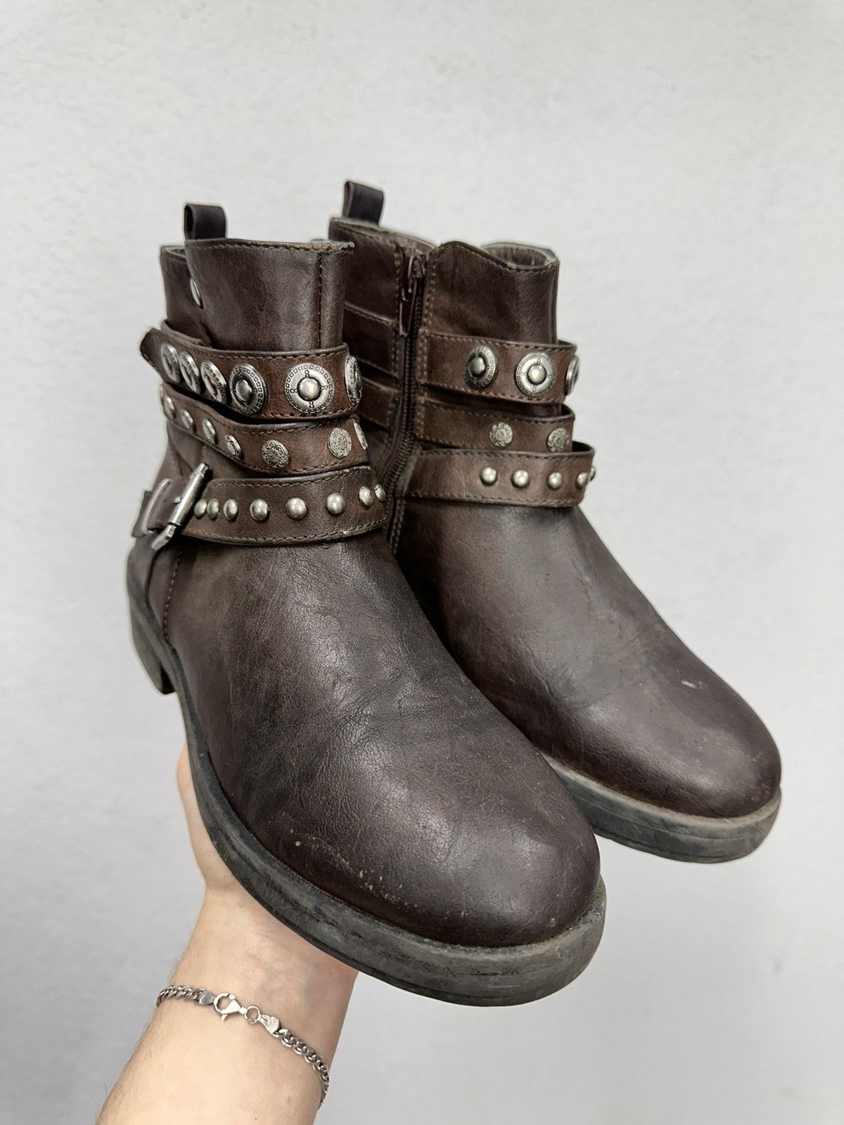 A.S.98 Vintage Leather Boots Ankle Rare AS 98 GUIDI JAPAN KAPITAL Size US 7 / IT 37 - 1 Thumbnail