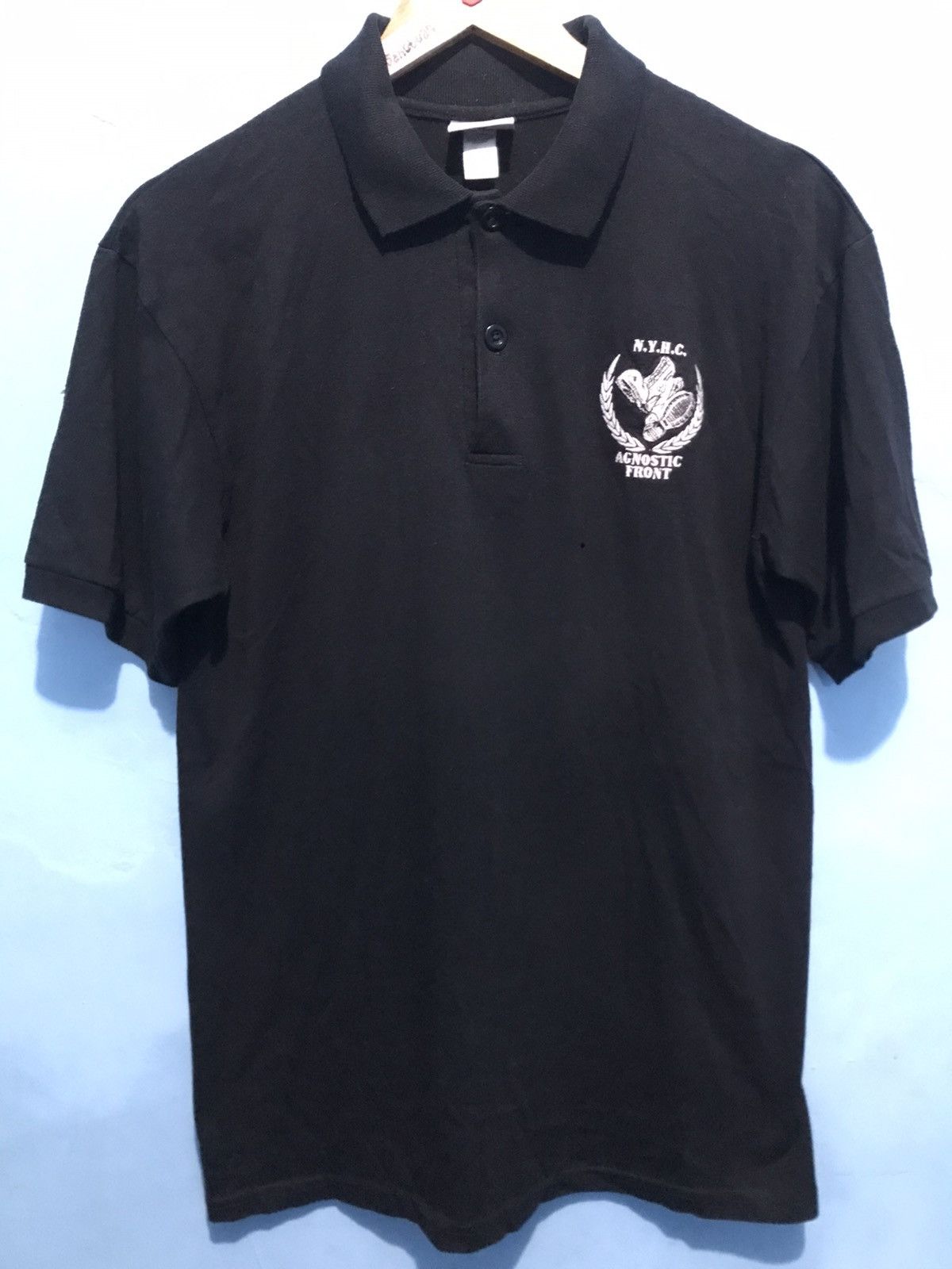 Band Tees Agnostic Front Polo Shirt Embroidery Band Size US M / EU 48-50 / 2 - 1 Thumbnail