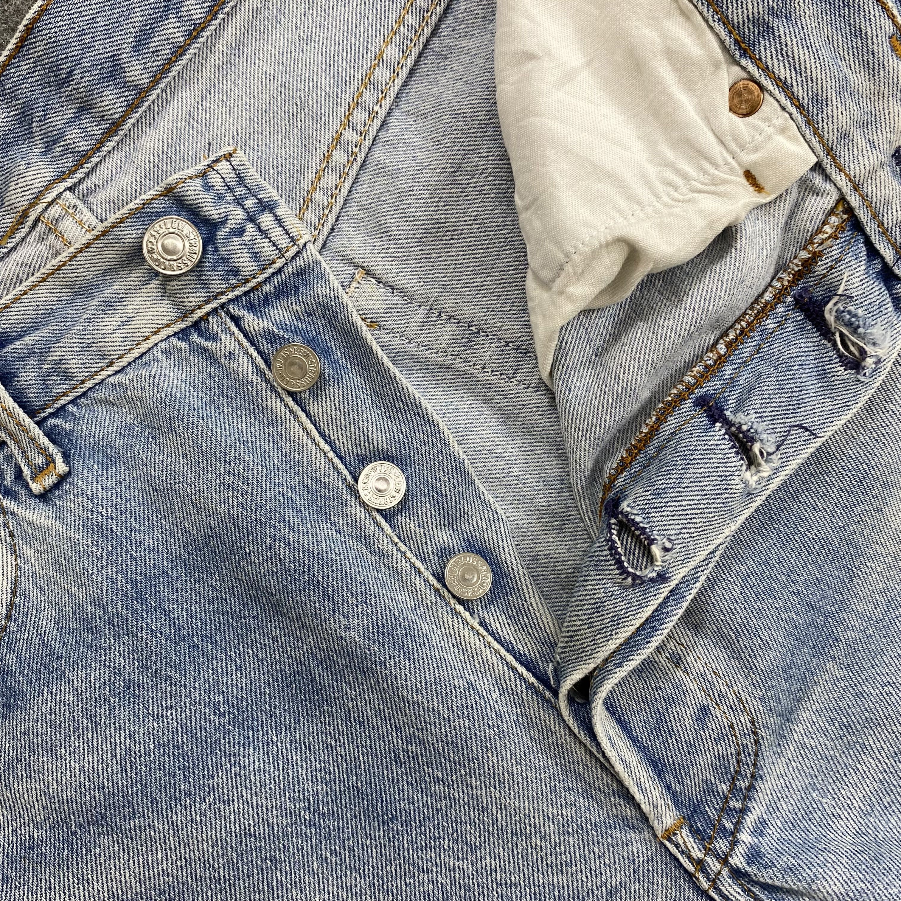 Levi's Vintage Clothing Levis Distressed Blue Vintage Jeans 31x31 Denim-JN4015 Size US 31 - 6 Thumbnail