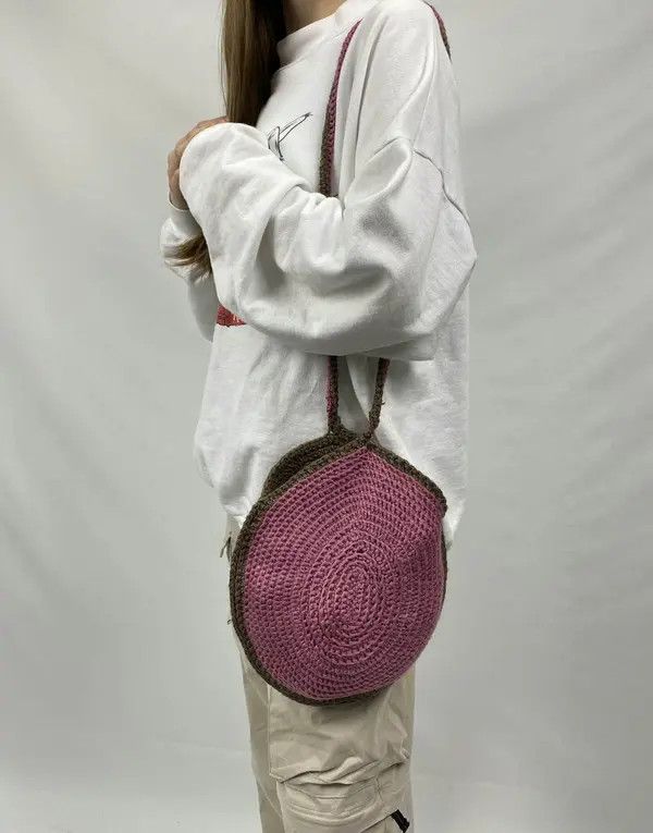 Other Handmade Knit Crochet Bag Vintage Avant Garde Size ONE SIZE - 1 Thumbnail