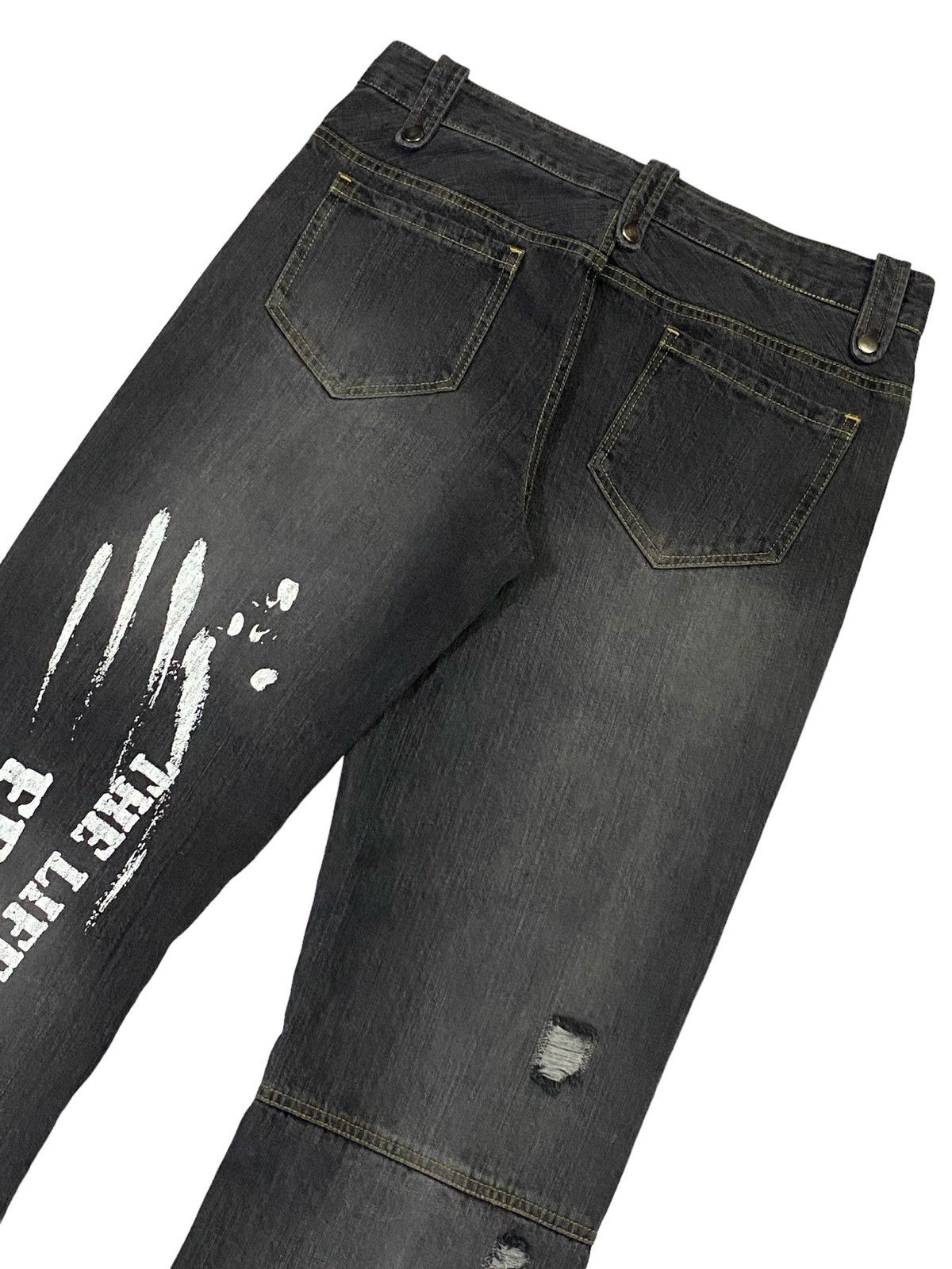 Japanese Brand Sex Pot Revenge Distressed Denim Pants Size US 32 / EU 48 - 17 Thumbnail