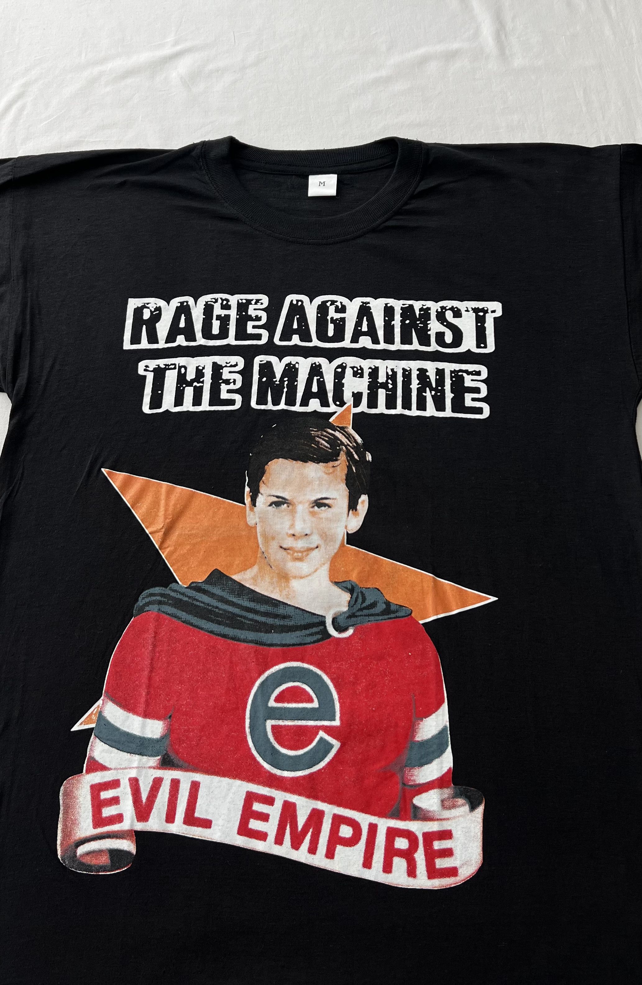 Vintage 90s Rage Against The Machine Evil Empire Black Tee