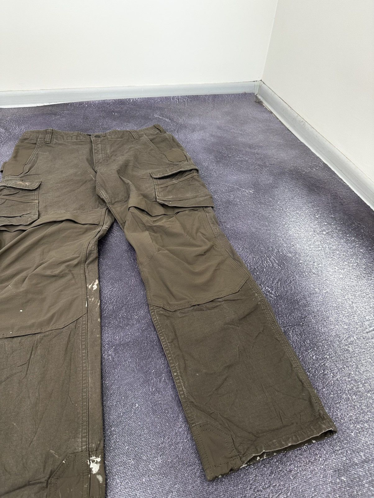 Carhartt Vintage Carhartt Double Knee Distressed USA Opium Work Pants Size US 38 / EU 54 - 4 Thumbnail