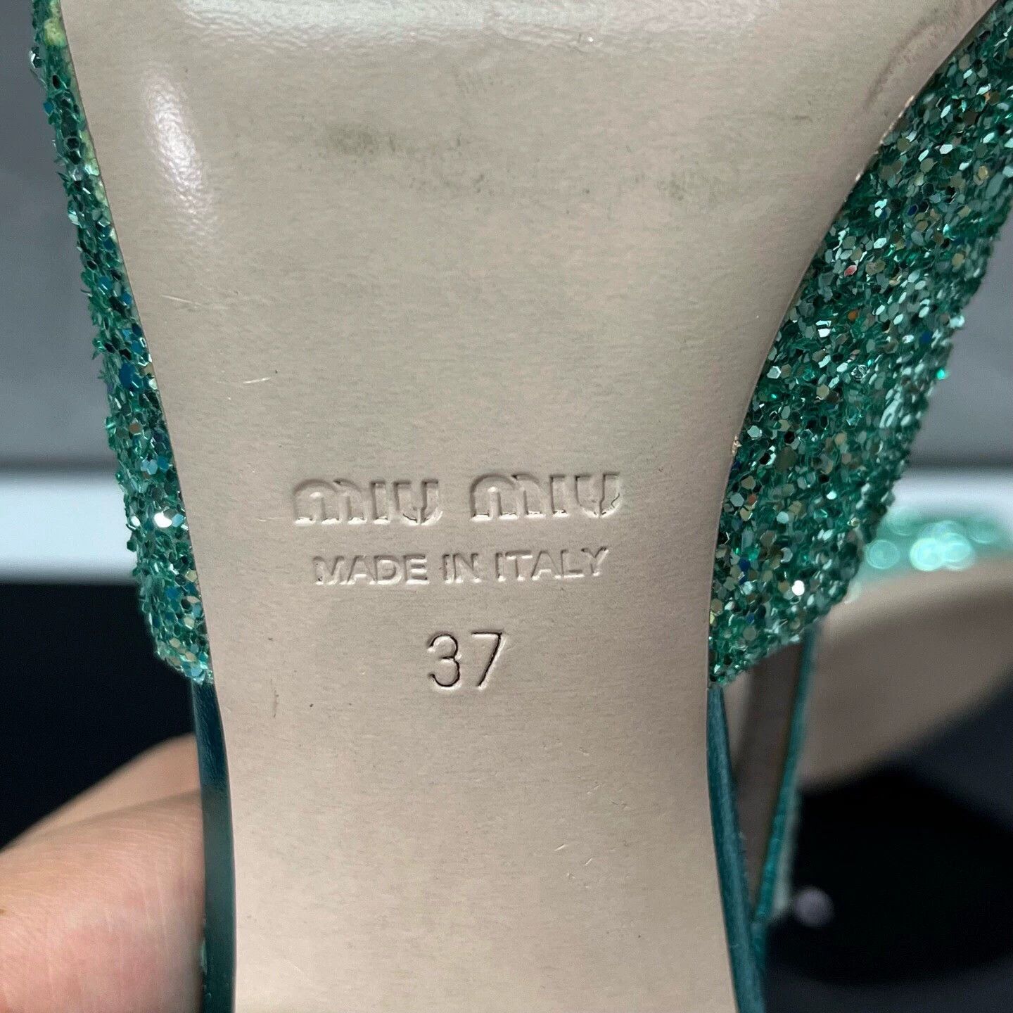 Miu Miu MIUMIU Sequin Heels 37 98 New Size US 6 / IT 36 - 7 Thumbnail