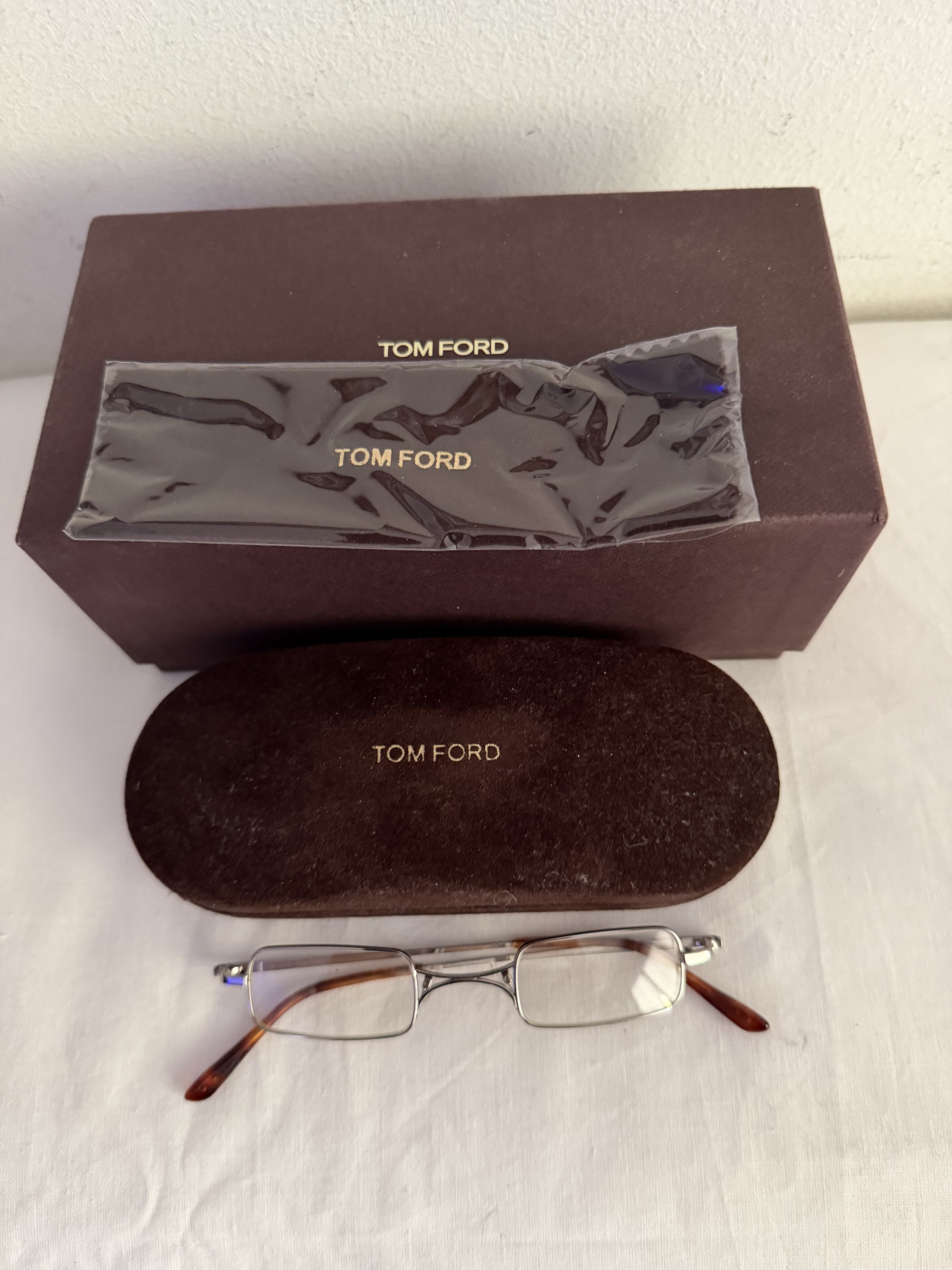Tom Ford TF5170 Narrow Rectangular Glasses (Color 018) Size ONE SIZE - 3 Thumbnail