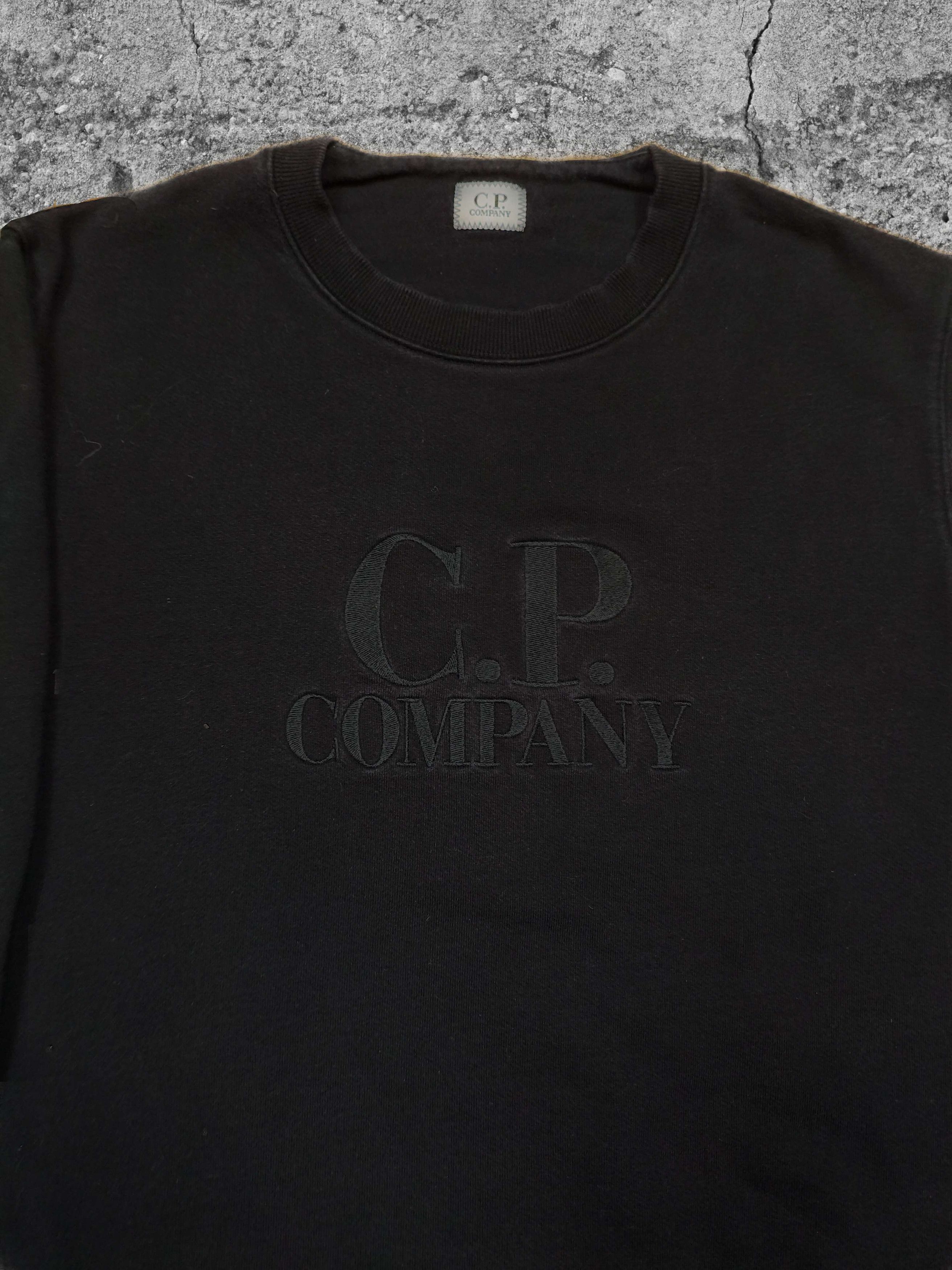 C.P. Company black c.p company crewneck with black embroidery Size US XL / EU 56 / 4 - 1 Thumbnail