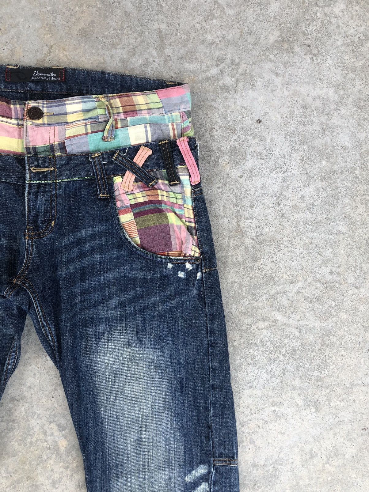 Japanese Brand Japanese Dominate Handcrafted Double Waist Distressed Jeans Size US 34 / EU 50 - 5 Thumbnail