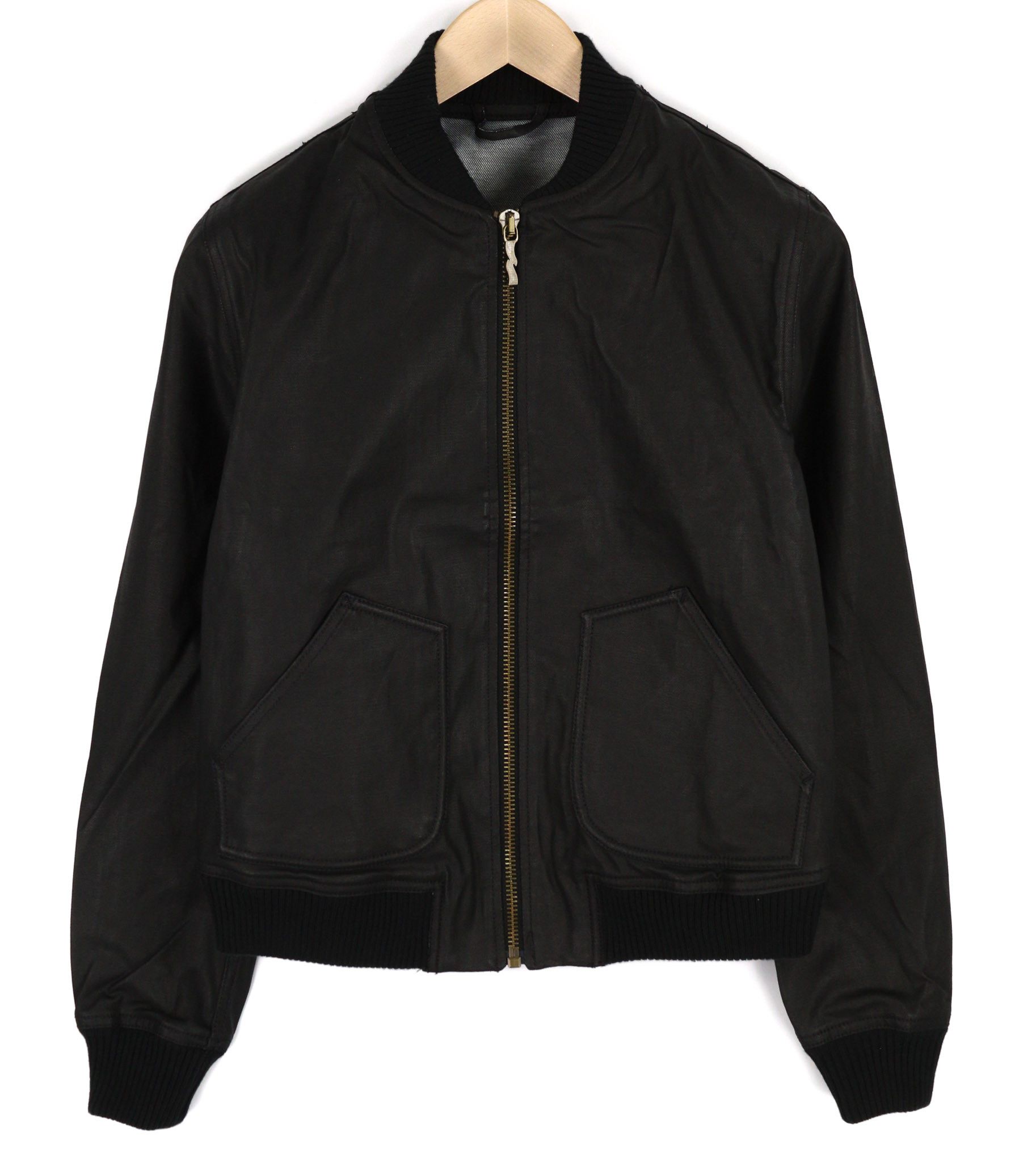 SEVERIN SHORT RIB S Black Coated Bomber Full Zip 82404