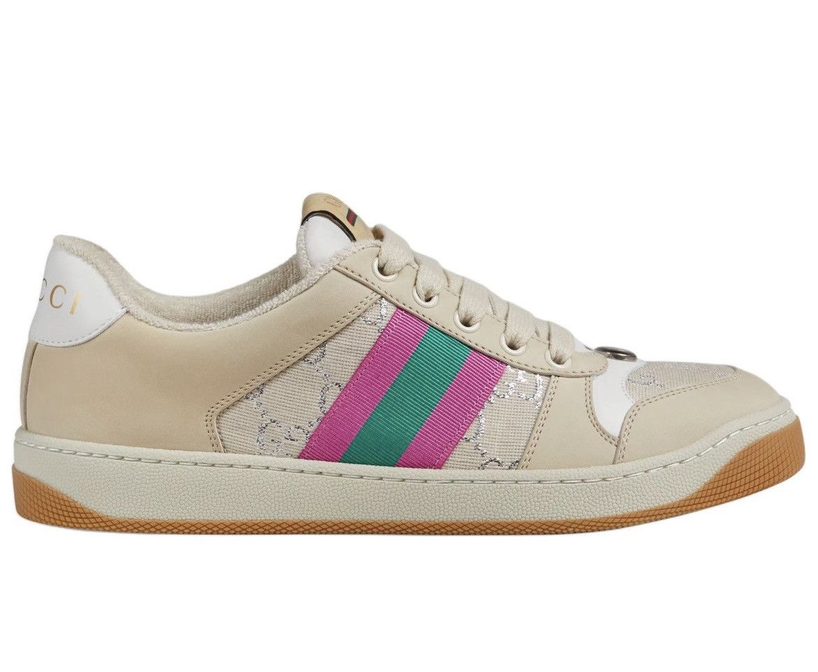 Gucci Gucci Screener Light GG Lame Sneaker size 42 Size US 12 / IT 42 - 3 Thumbnail